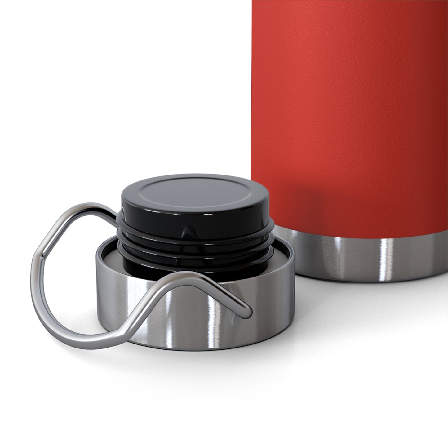 22oz Copper Vacuum Insulated Bottle - Starburst Design, Stainless Lid, Keeps Drinks Hot/Cold