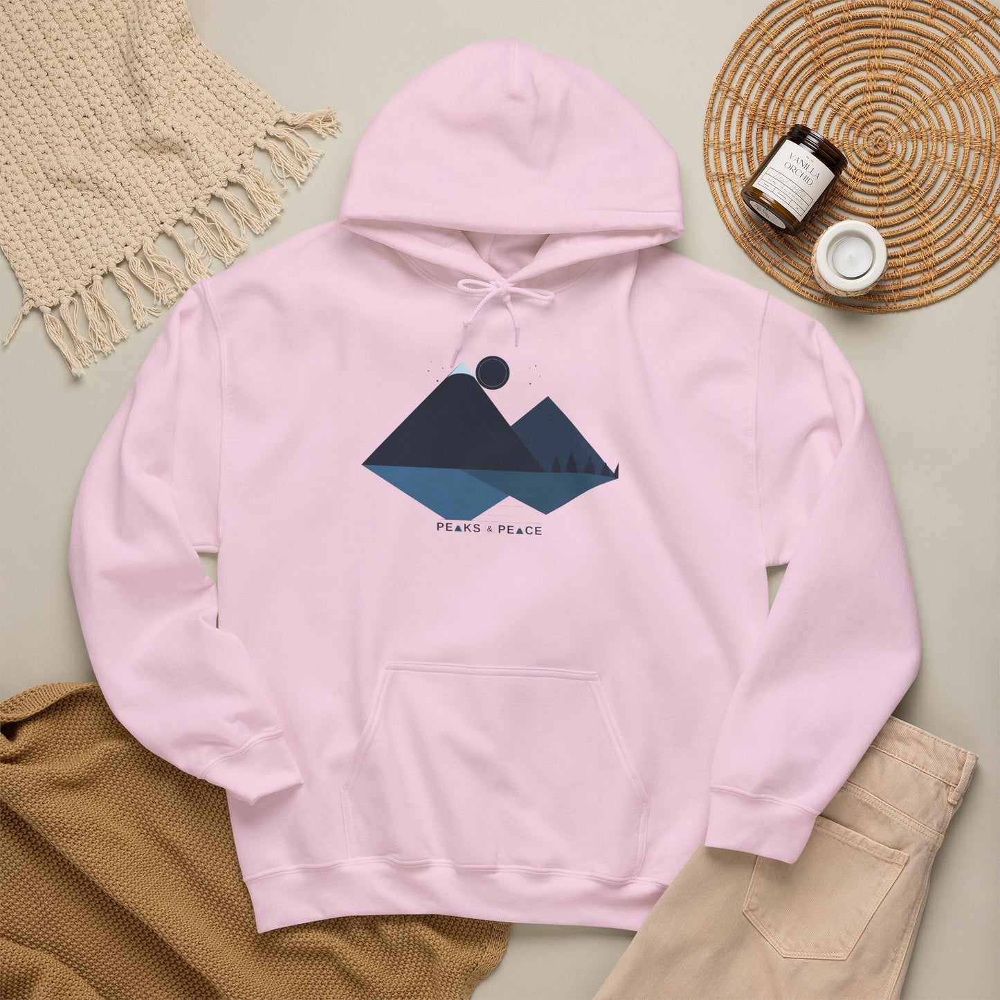 Mountain Lake Hoodie — Peaks & Peace Graphic Hoodie