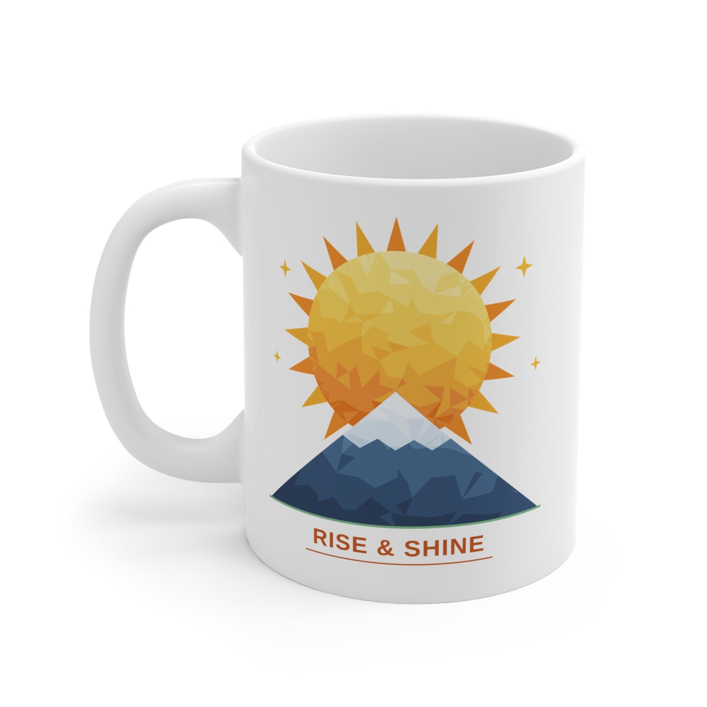 Rise & Shine Mountain Mug — Ceramic Coffee Cup CA