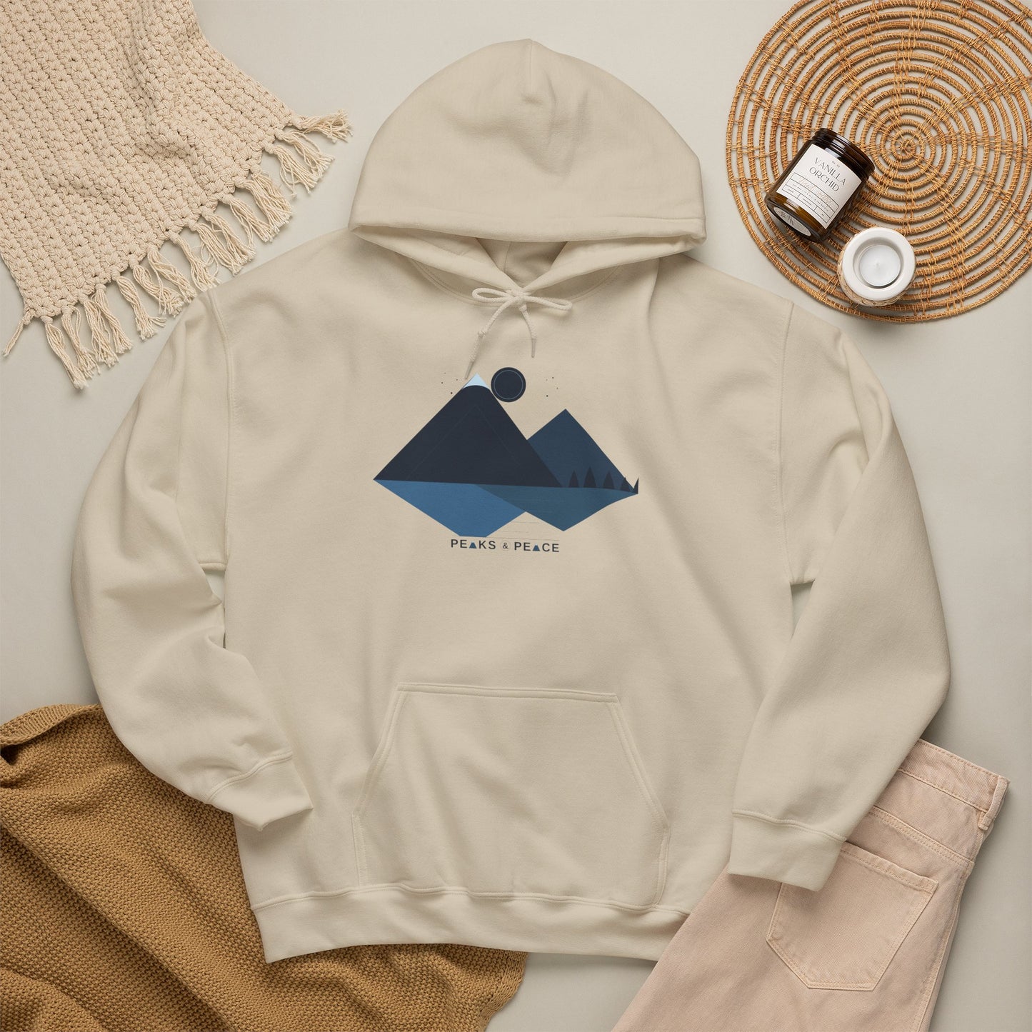 Mountain Lake Hoodie — Peaks & Peace Graphic Hoodie
