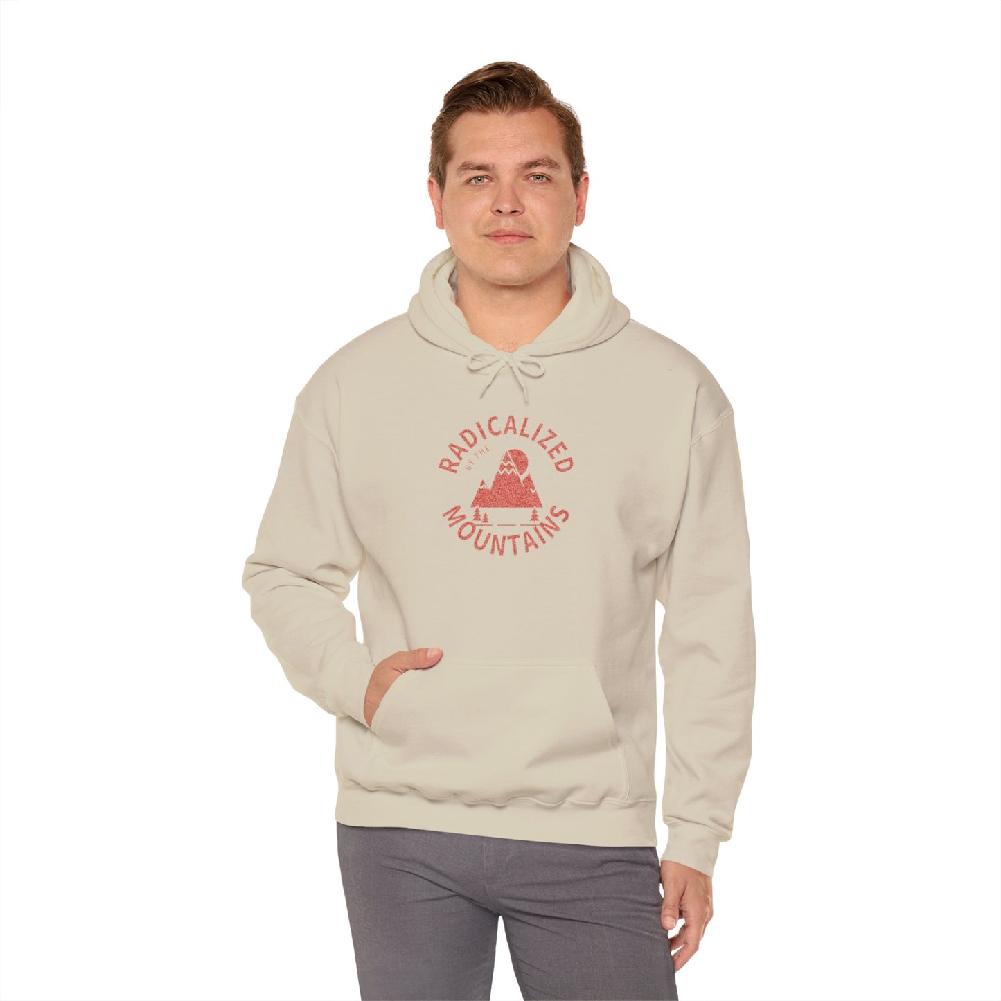 Mountains Hoodie — Radicalized By The Mountains Graphic Pullover Hoodie