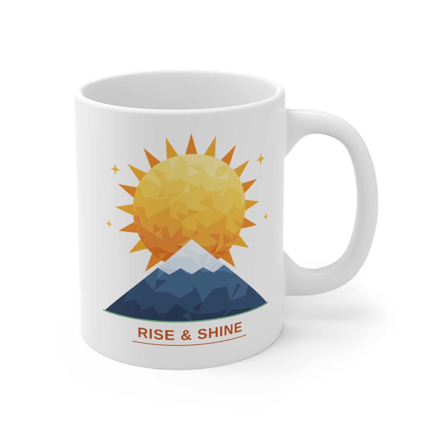Rise & Shine Mountain Mug — Ceramic Coffee Cup CA