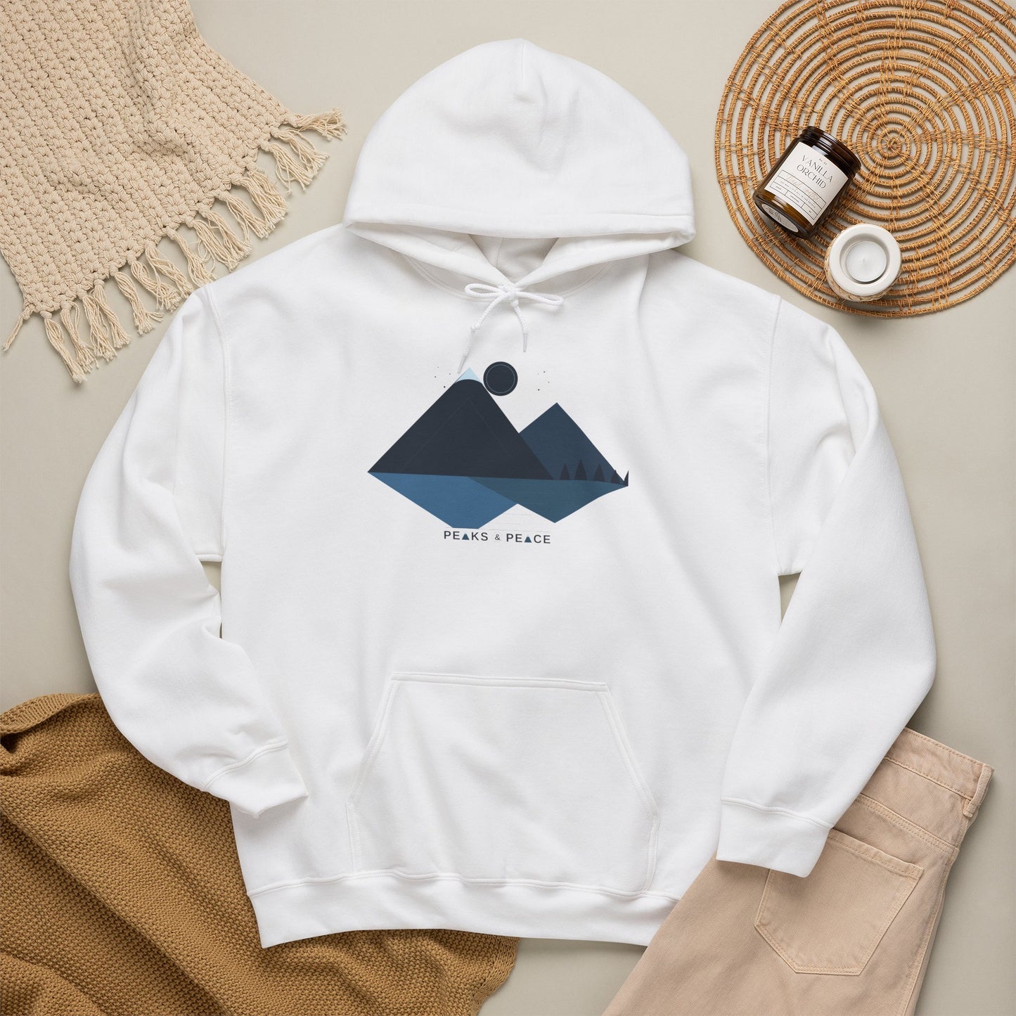 Mountain Lake Hoodie — Peaks & Peace Graphic Hoodie