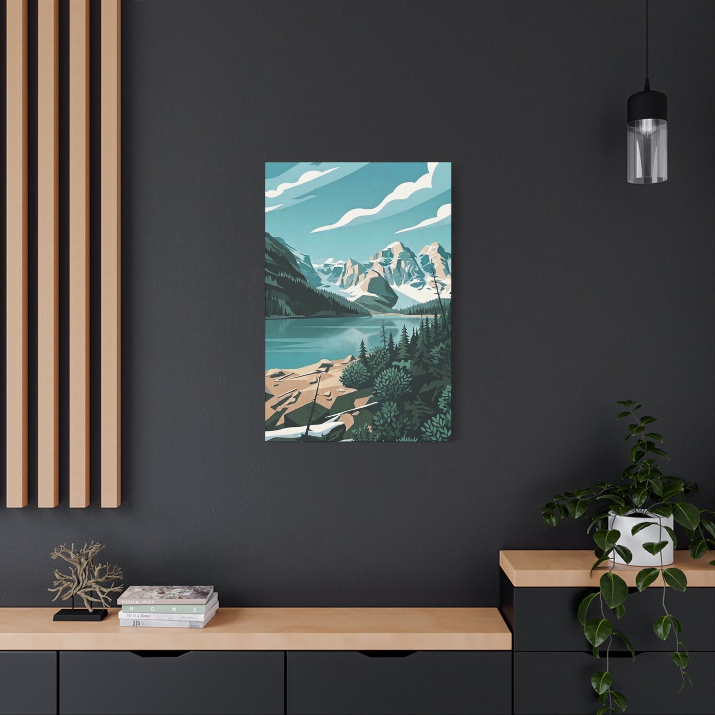 Moraine Lake Landscape Print - Premium Matte Canvas