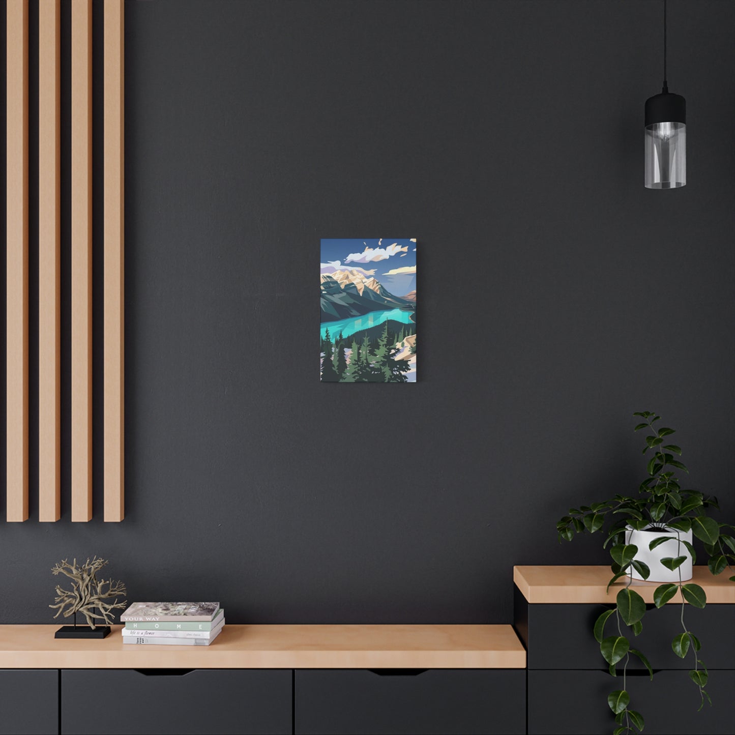 Peyto Lake Landscape Print - Premium Matte Canvas