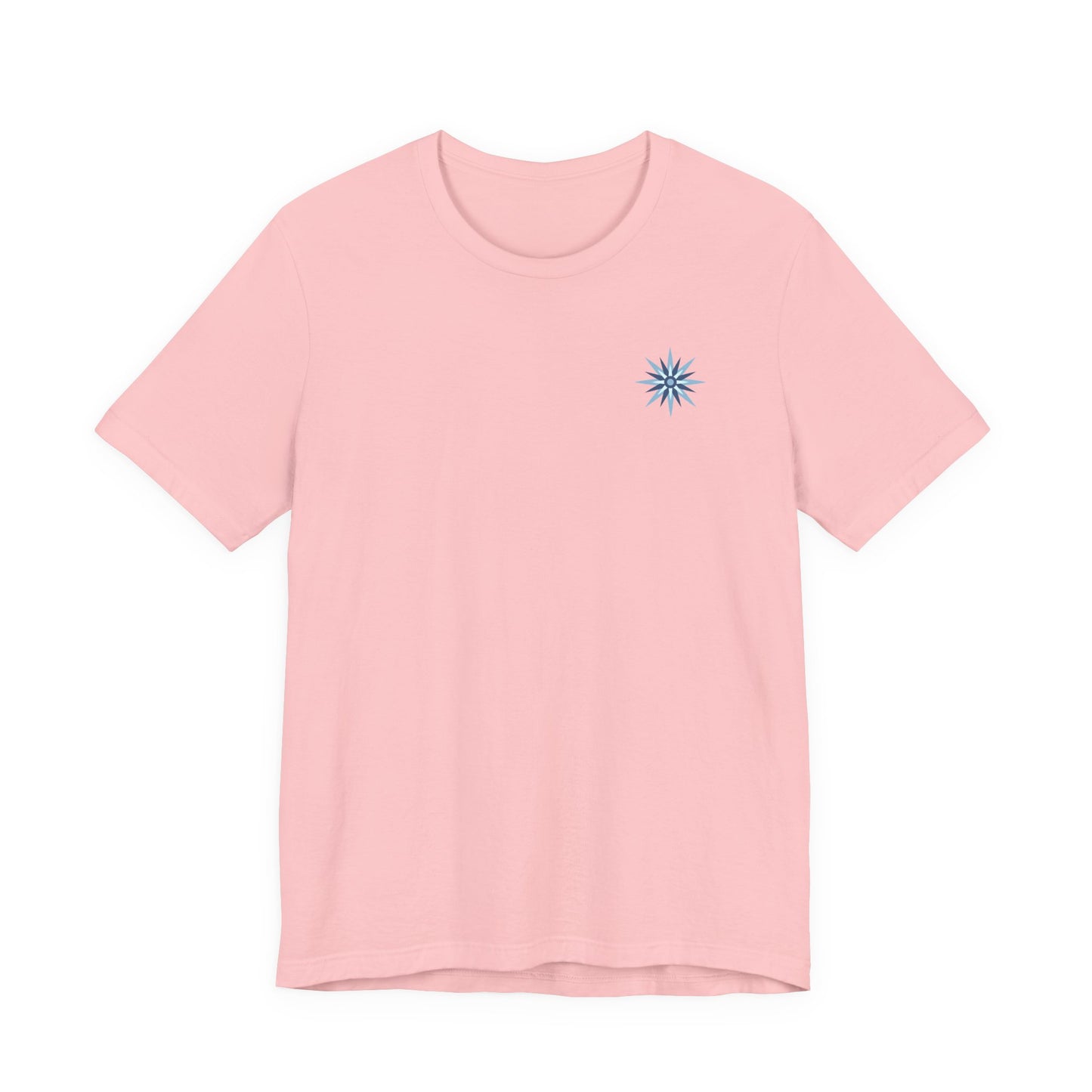 Breathe Compass T-Shirt — Calming Blue Lotus Graphic T-Shirt