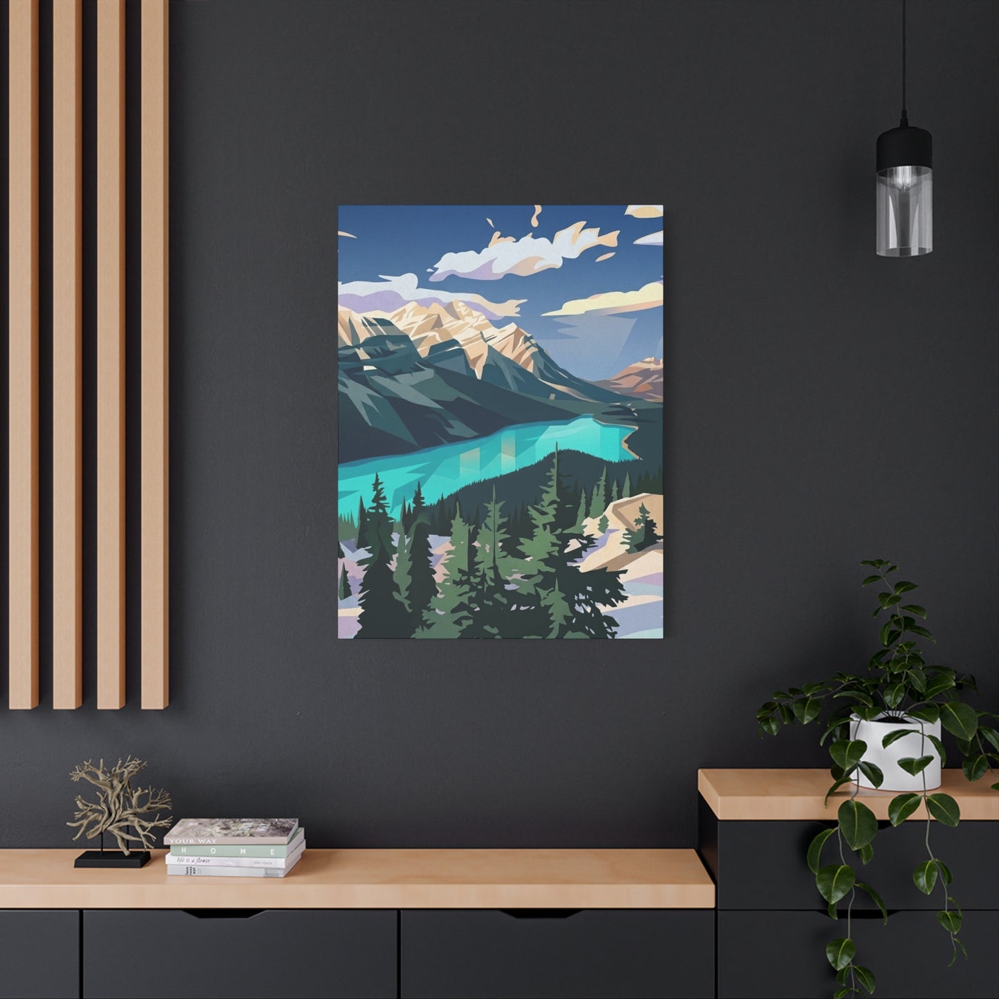 Peyto Lake Landscape Print - Premium Matte Canvas
