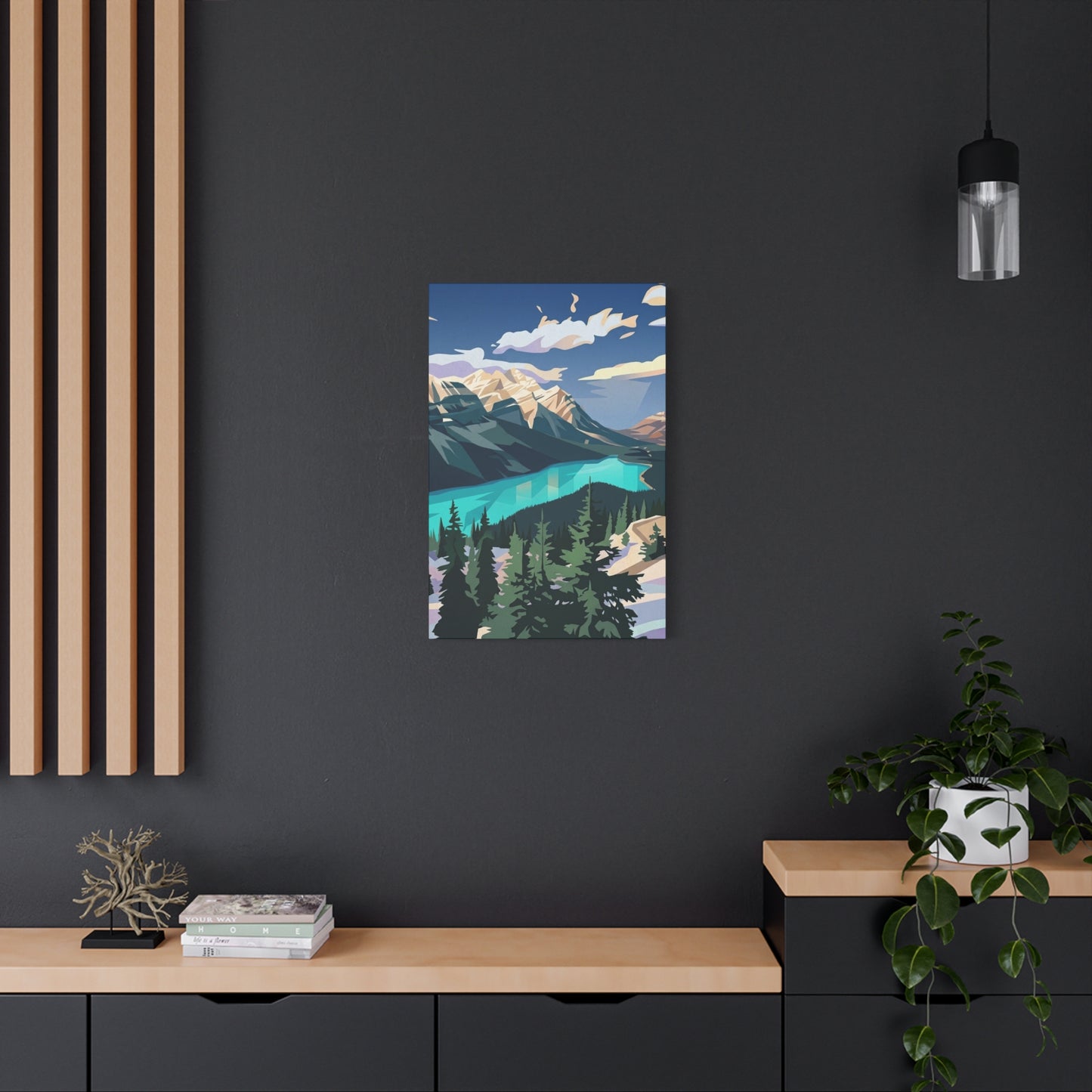 Peyto Lake Landscape Print - Premium Matte Canvas