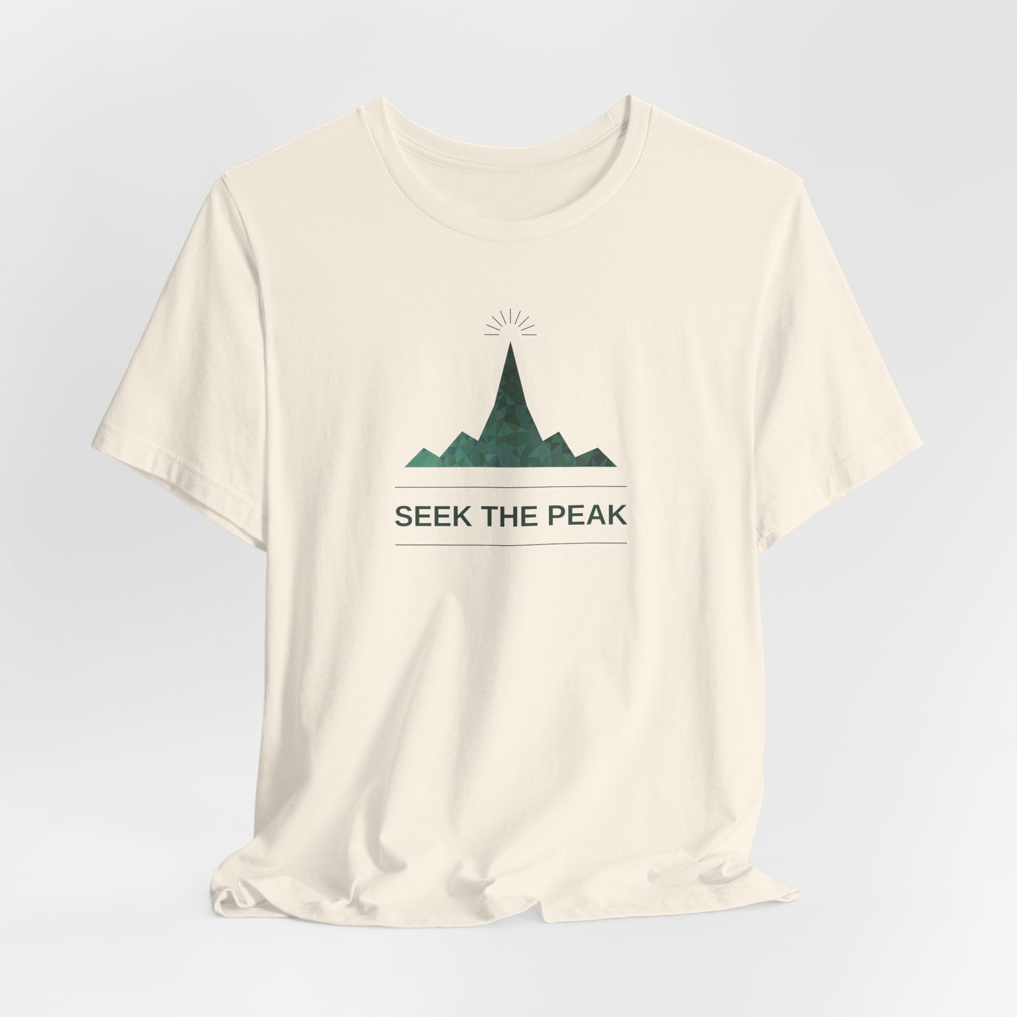 Seek The Peak T-Shirt — Mountain Adventure Graphic Tee