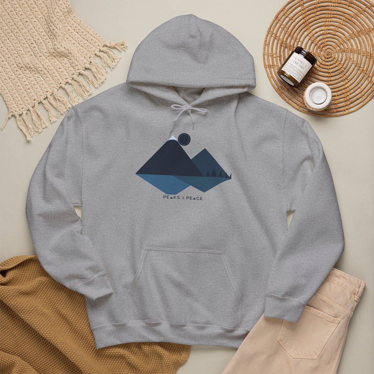 Mountain Lake Hoodie — Peaks & Peace Graphic Hoodie