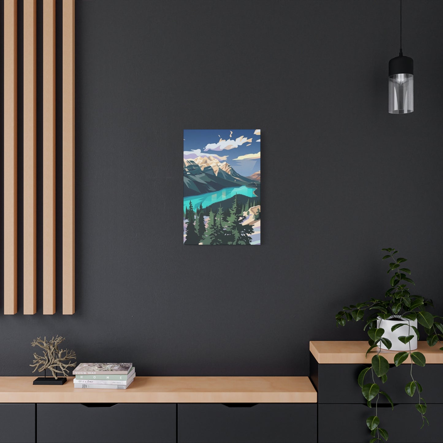 Peyto Lake Landscape Print - Premium Matte Canvas