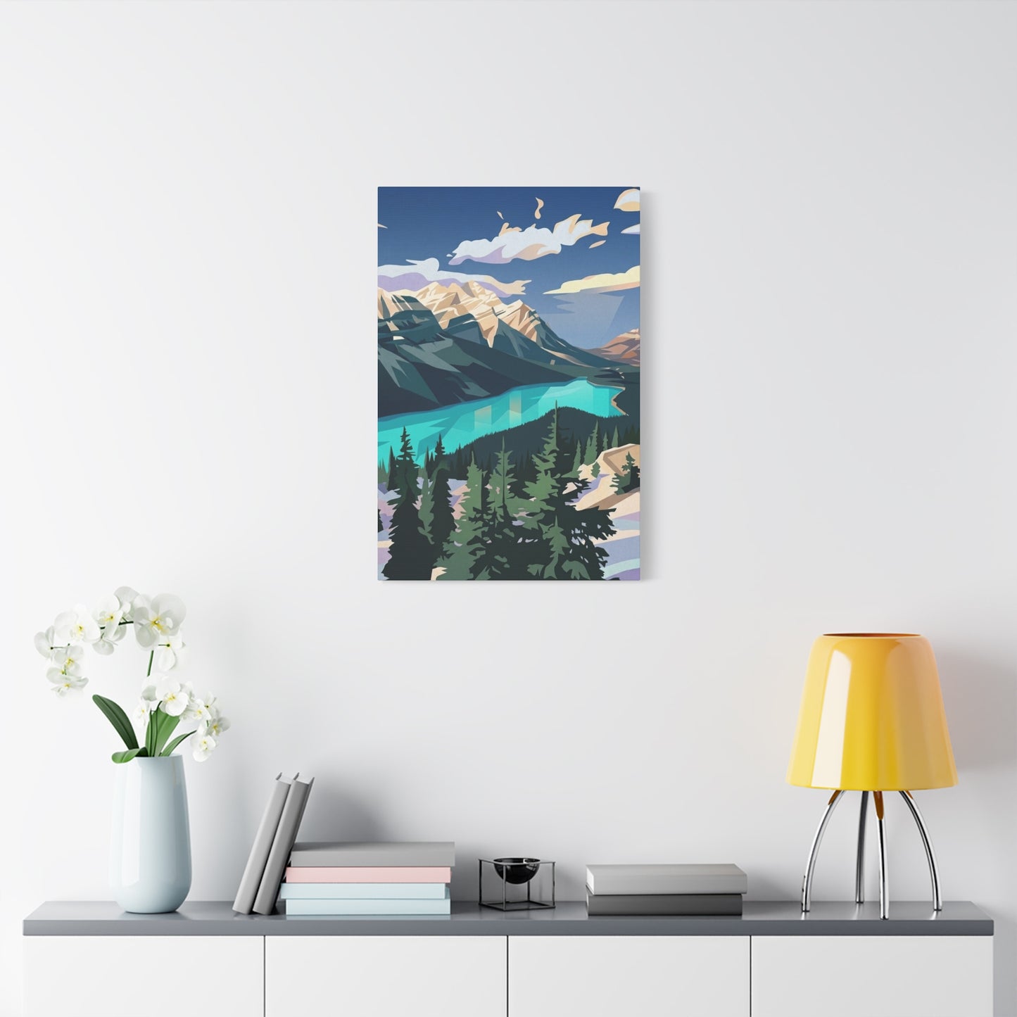 Peyto Lake Landscape Print - Premium Matte Canvas