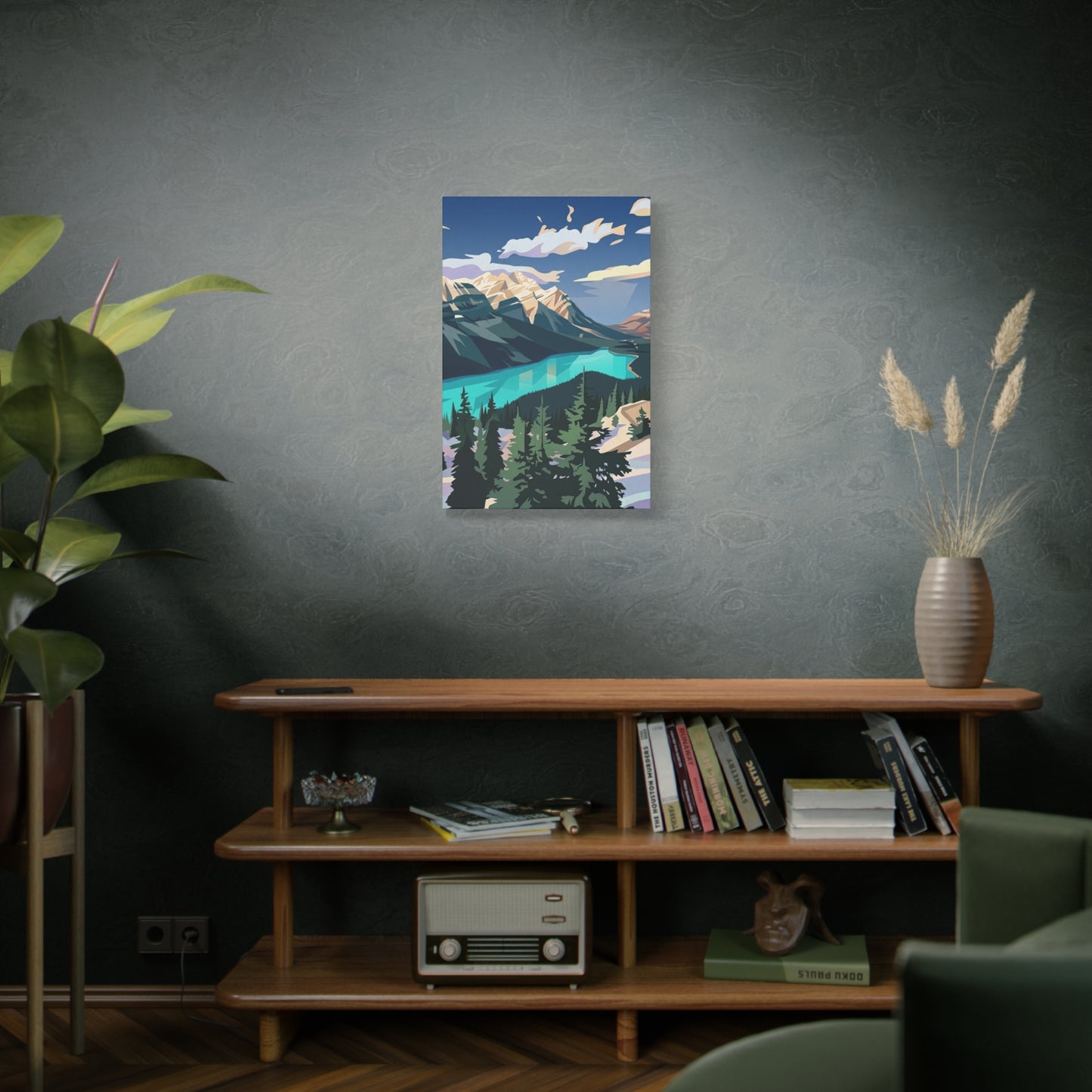 Peyto Lake Landscape Print - Premium Matte Canvas