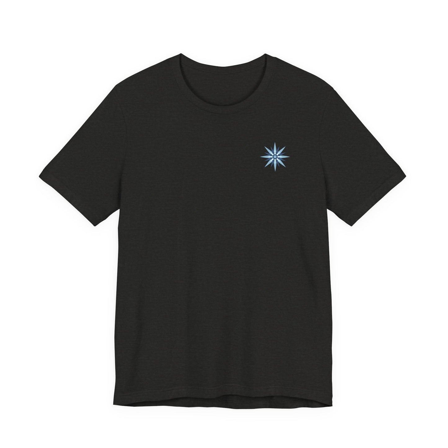 Breathe Compass T-Shirt — Calming Blue Lotus Graphic T-Shirt