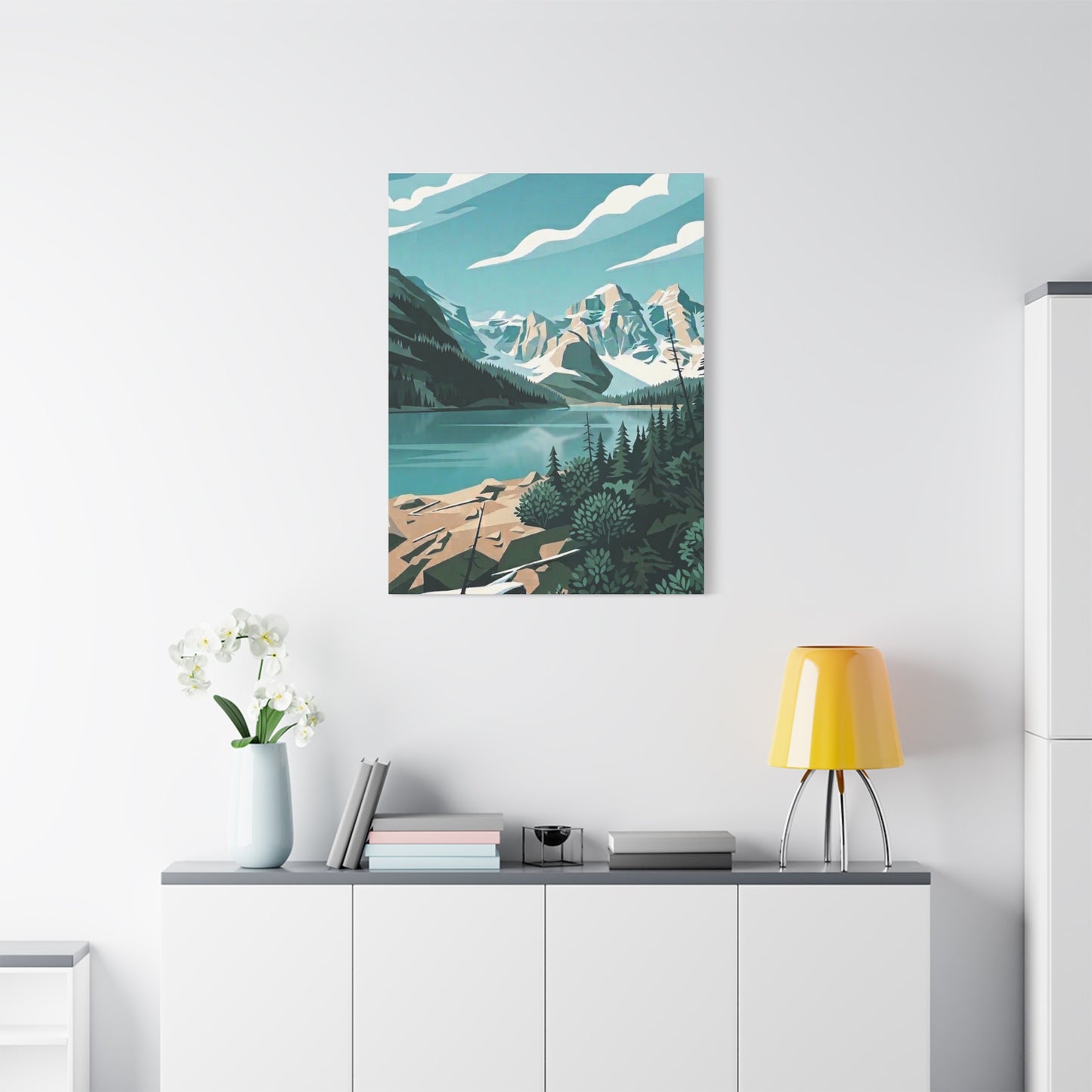 Moraine Lake Landscape Print - Premium Matte Canvas