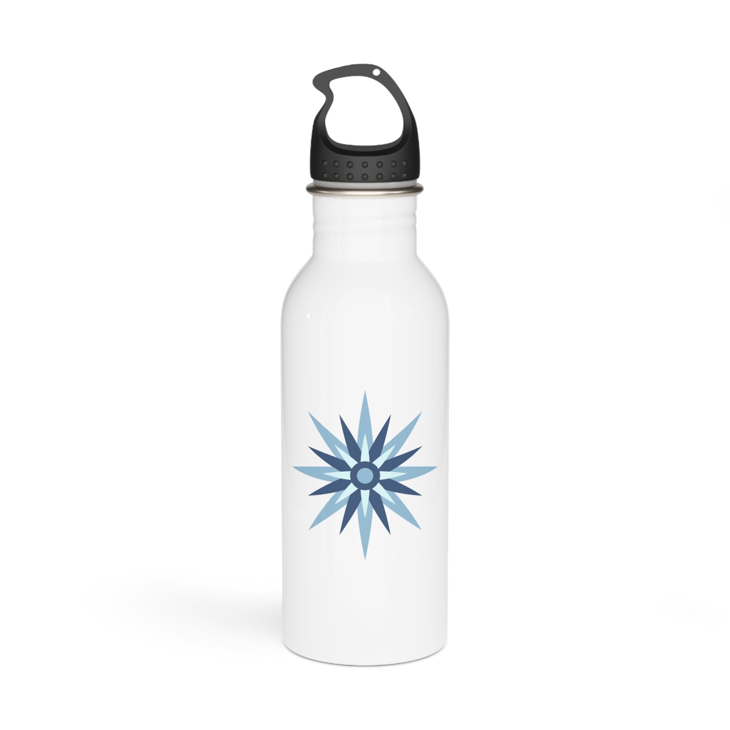 Nautical Blue Compass Rose Stainless Steel Water Bottle