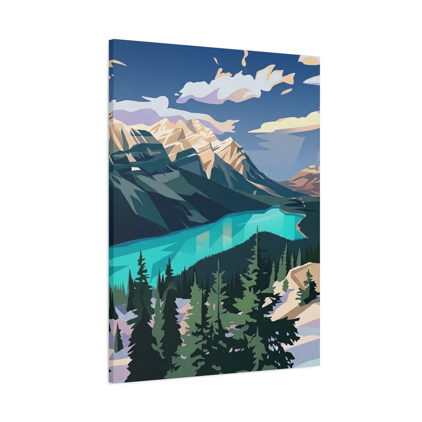 Peyto Lake Landscape Print - Premium Matte Canvas