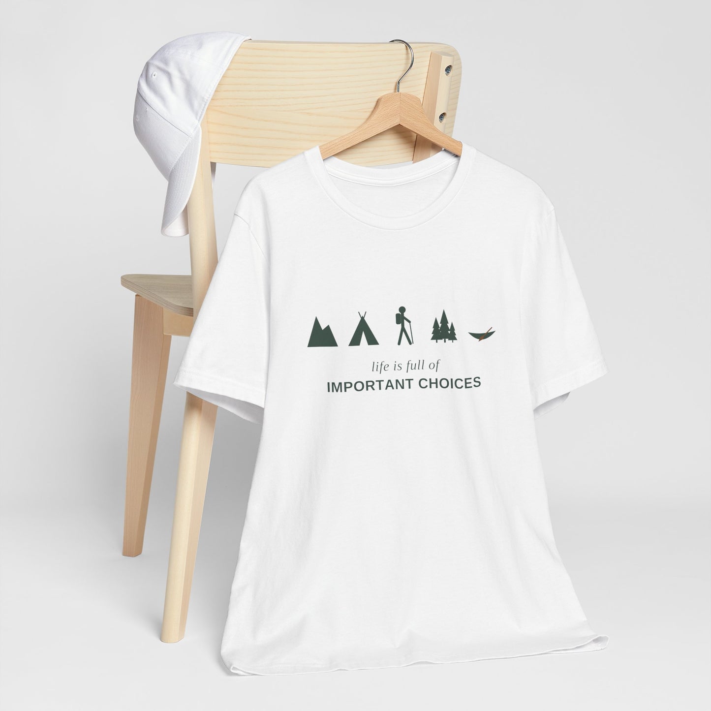"Life is Full of Important Choices" Adventure Graphic T-Shirt