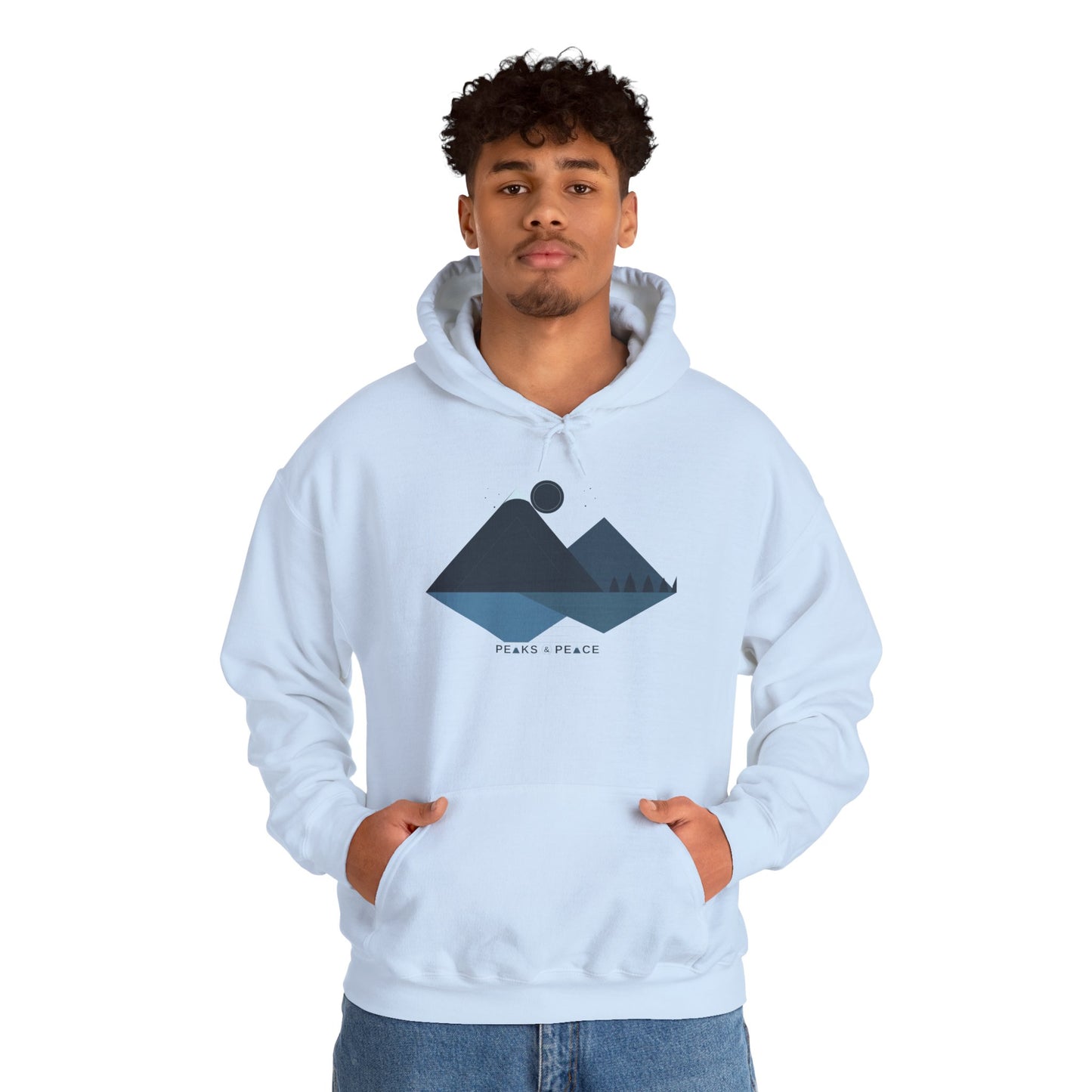 Mountain Lake Hoodie — Peaks & Peace Graphic Hoodie