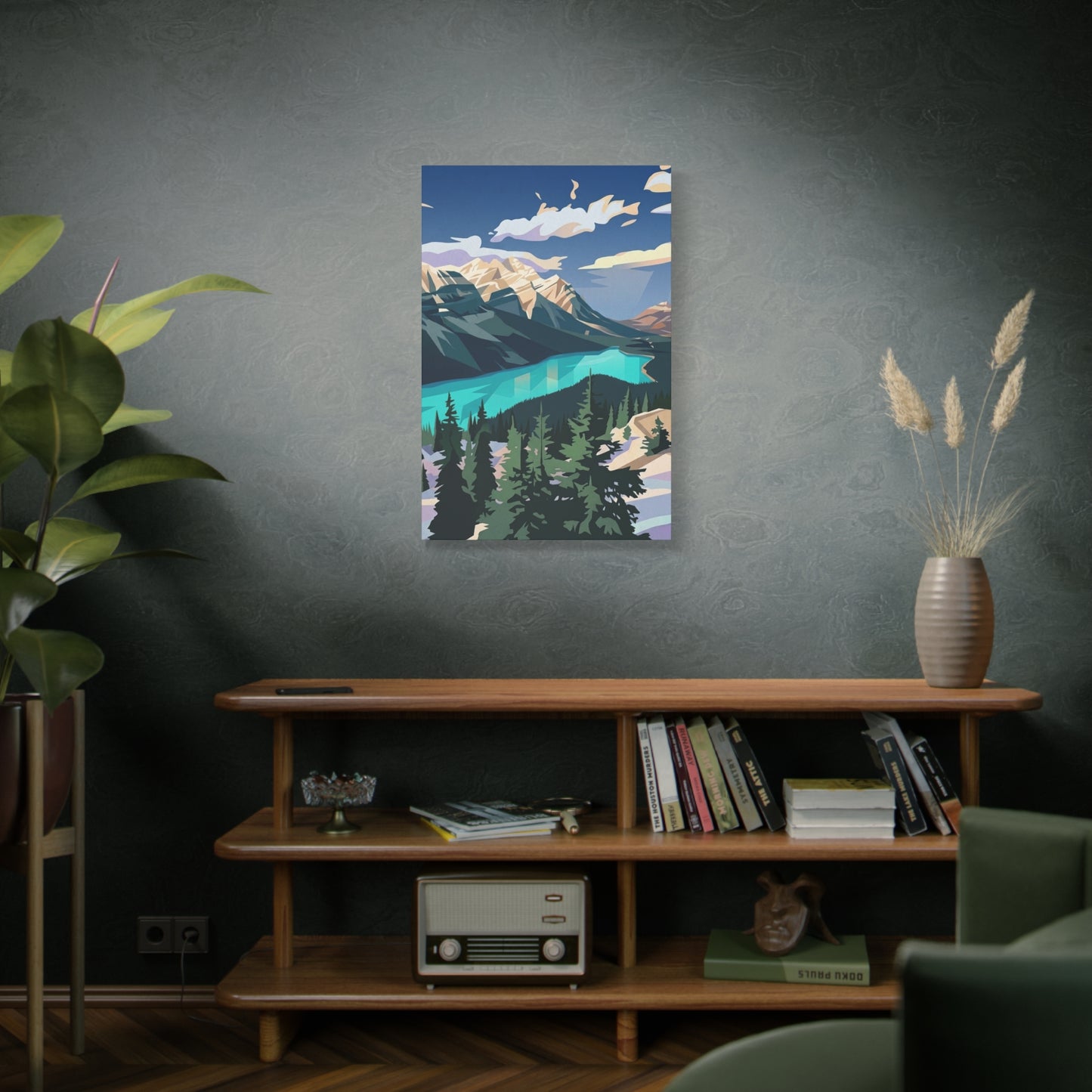 Peyto Lake Landscape Print - Premium Matte Canvas