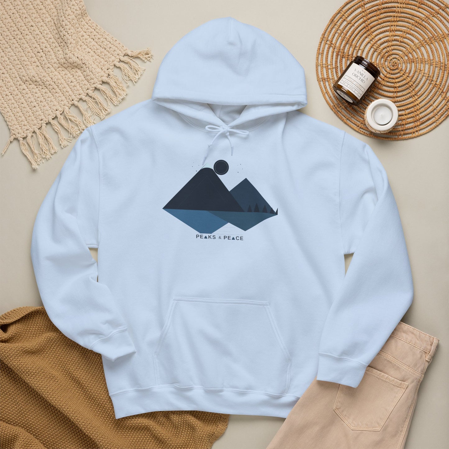 Mountain Lake Hoodie — Peaks & Peace Graphic Hoodie