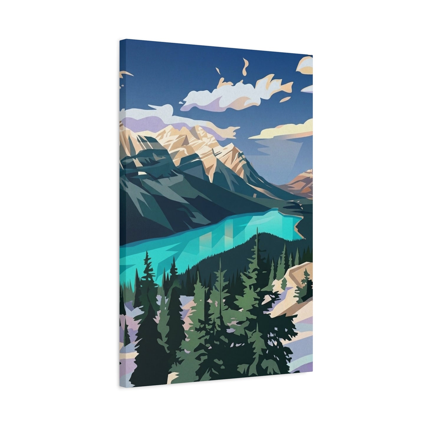 Peyto Lake Landscape Print - Premium Matte Canvas