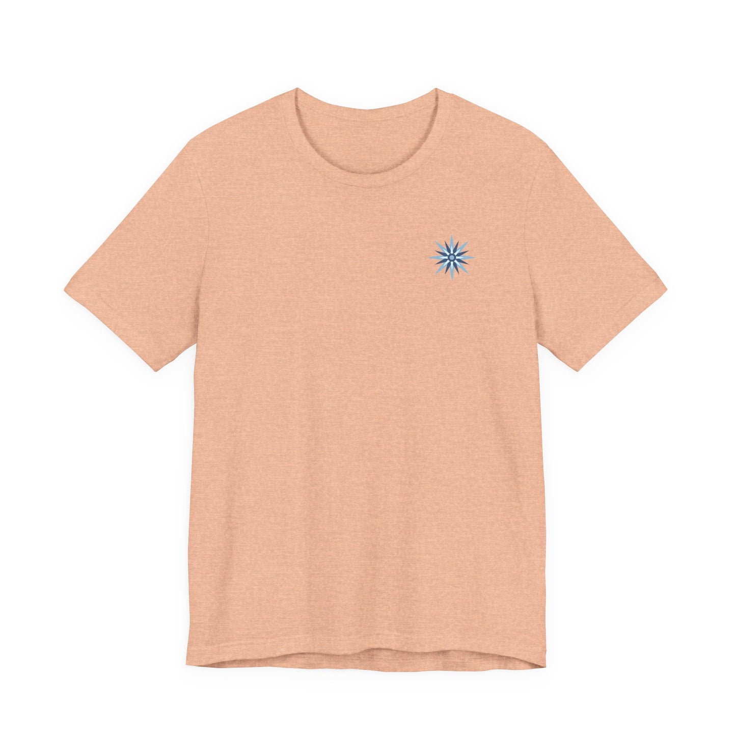 Breathe Compass T-Shirt — Calming Blue Lotus Graphic T-Shirt