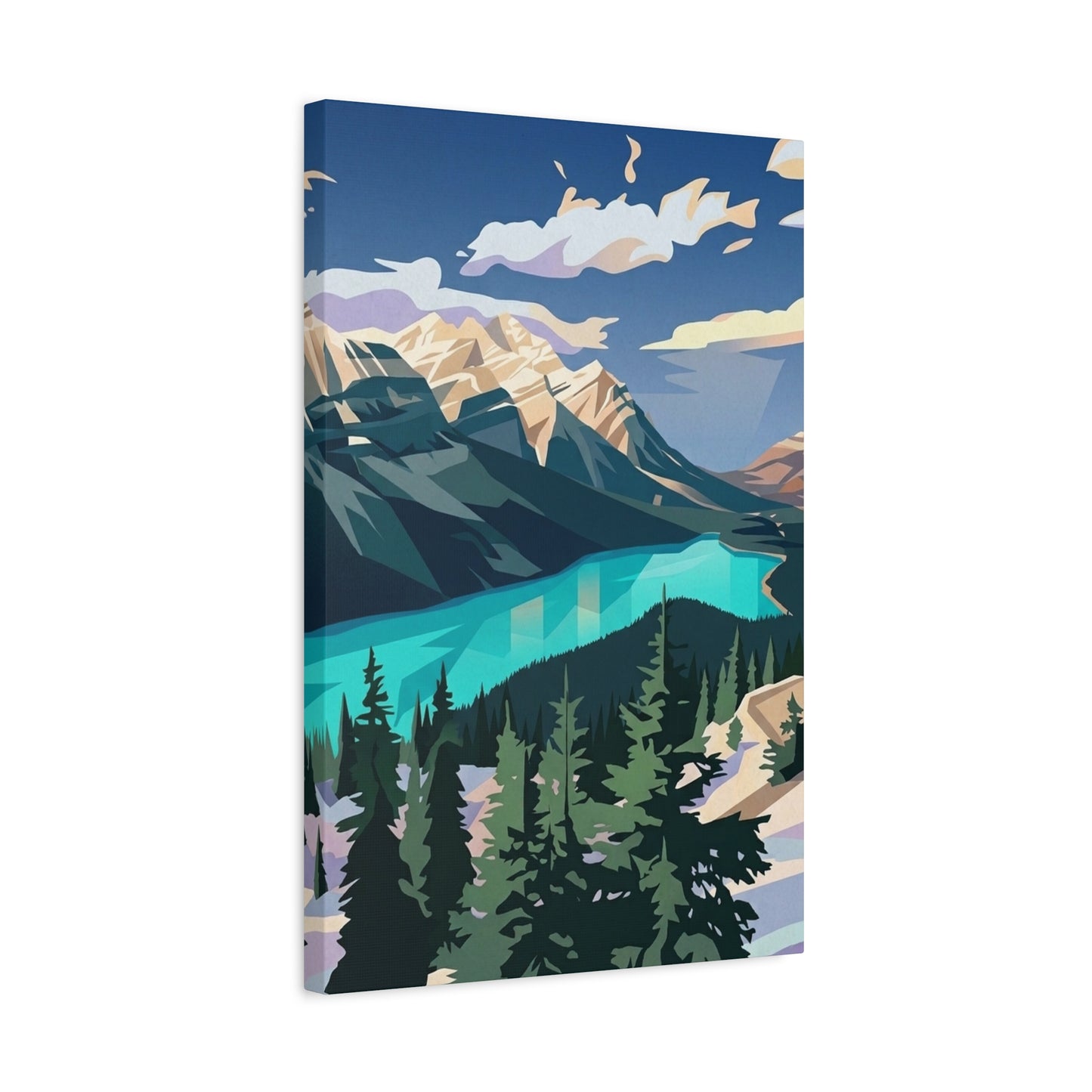 Peyto Lake Landscape Print - Premium Matte Canvas