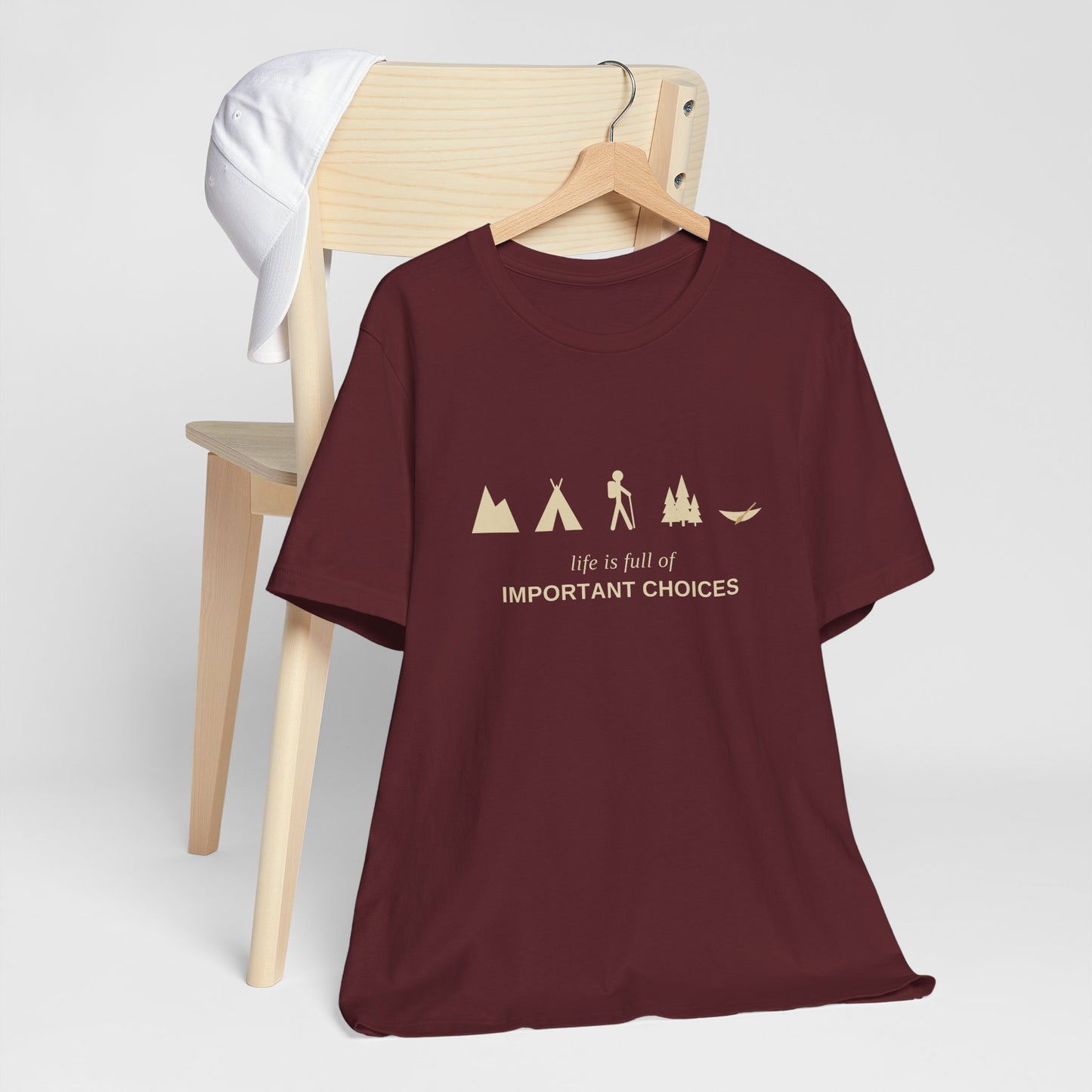 "Life is Full of Important Choices" Adventure Graphic T-Shirt