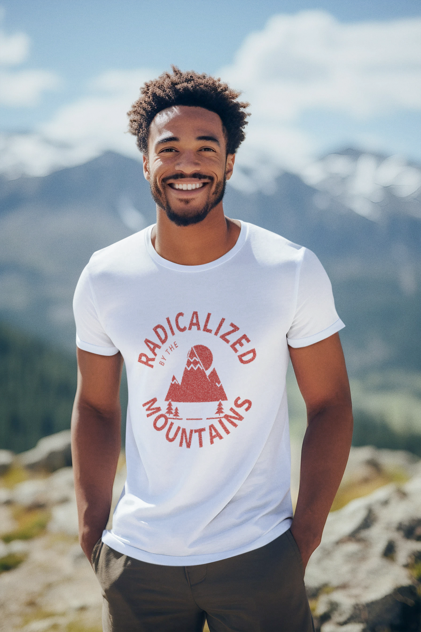 Mountains T-Shirt — Radicalized by the Mountains Graphic Tee