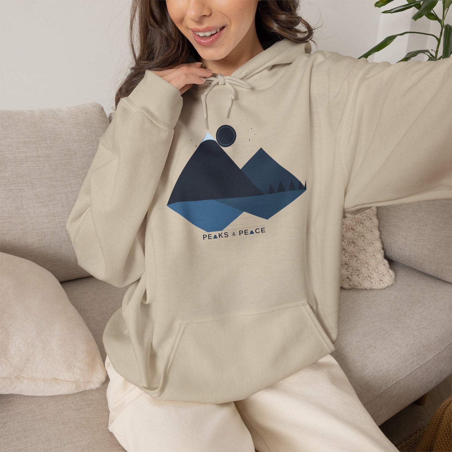Mountain Lake Hoodie — Peaks & Peace Graphic Hoodie