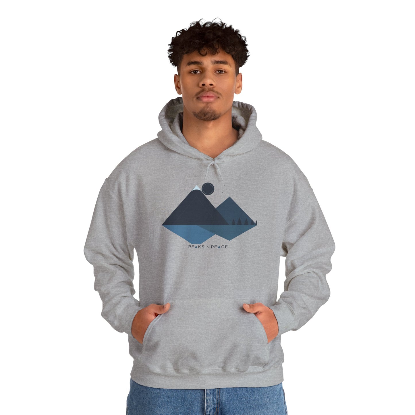 Mountain Lake Hoodie — Peaks & Peace Graphic Hoodie