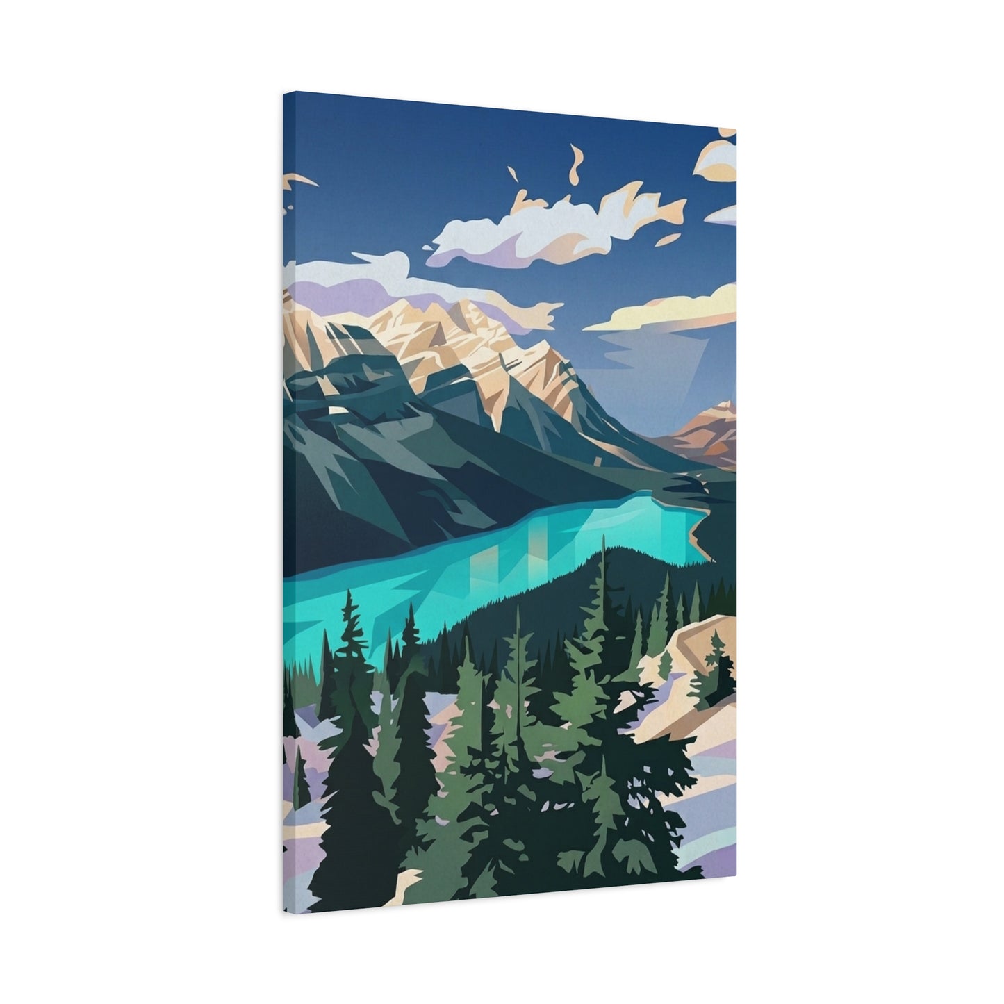 Peyto Lake Landscape Print - Premium Matte Canvas