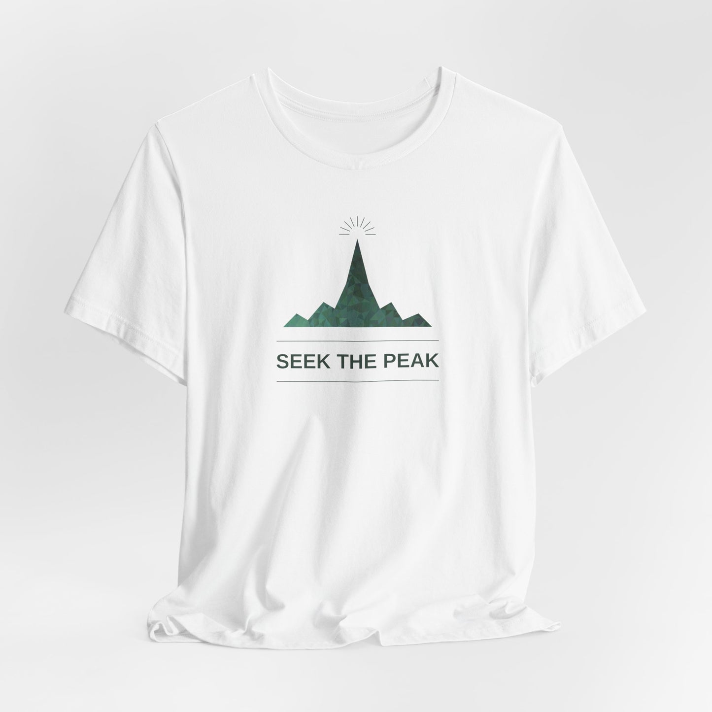 Seek The Peak T-Shirt — Mountain Adventure Graphic Tee