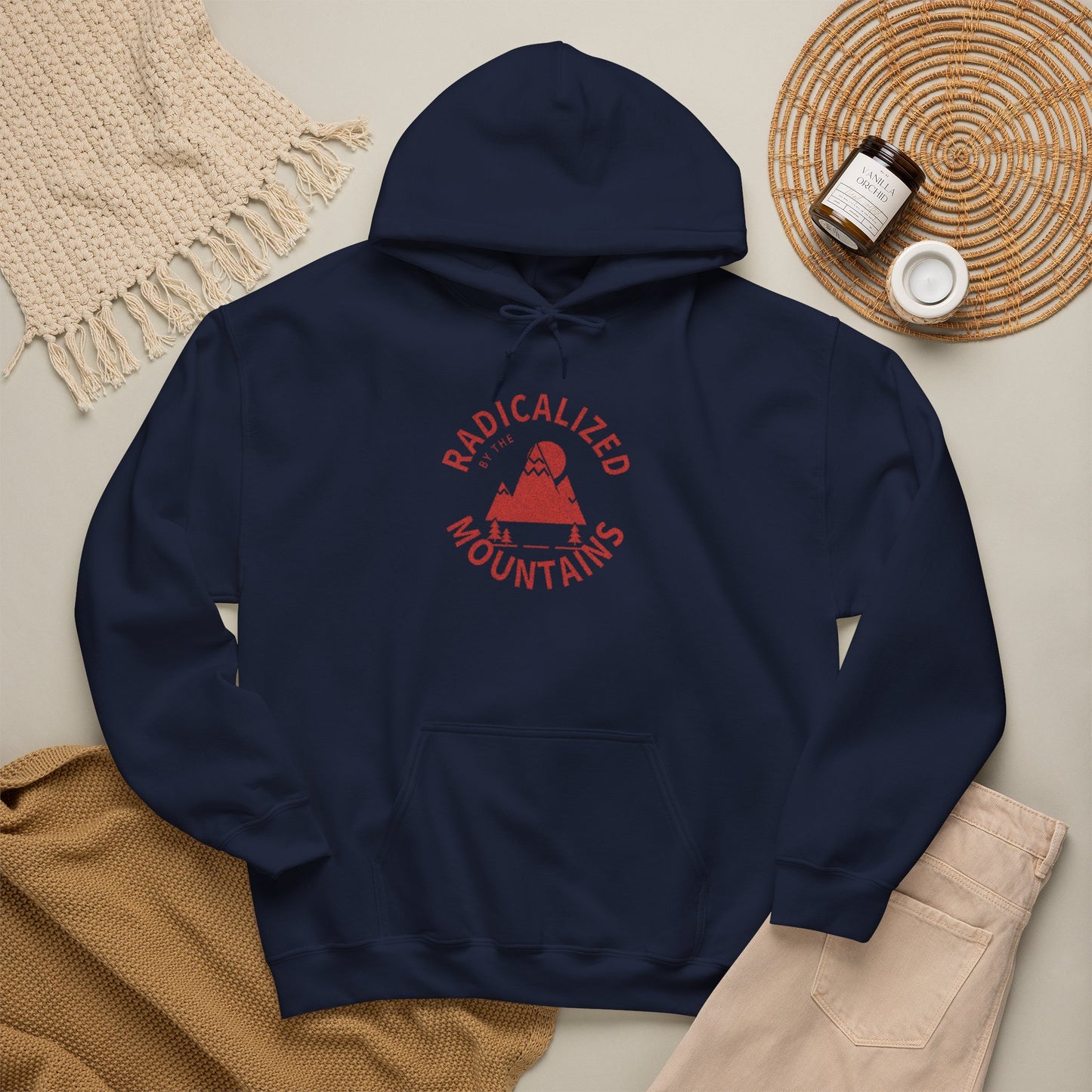 Mountains Hoodie — Radicalized By The Mountains Graphic Pullover Hoodie