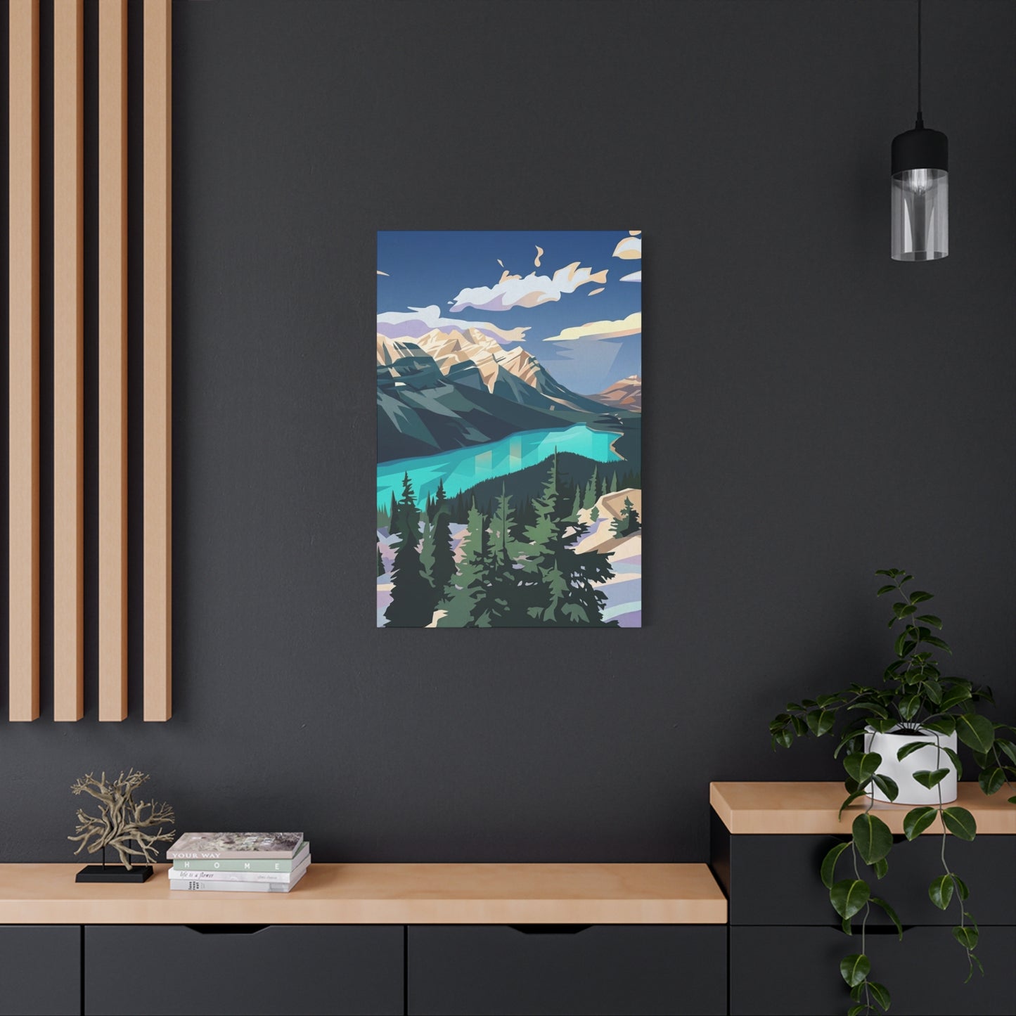 Peyto Lake Landscape Print - Premium Matte Canvas