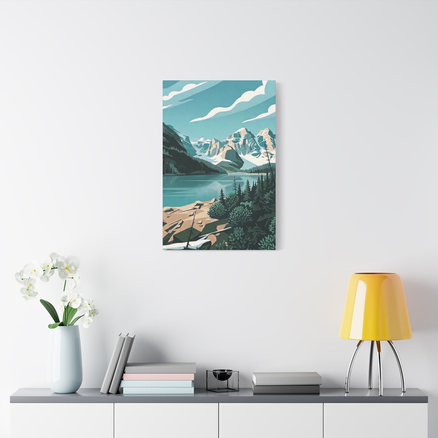 Moraine Lake Landscape Print - Premium Matte Canvas
