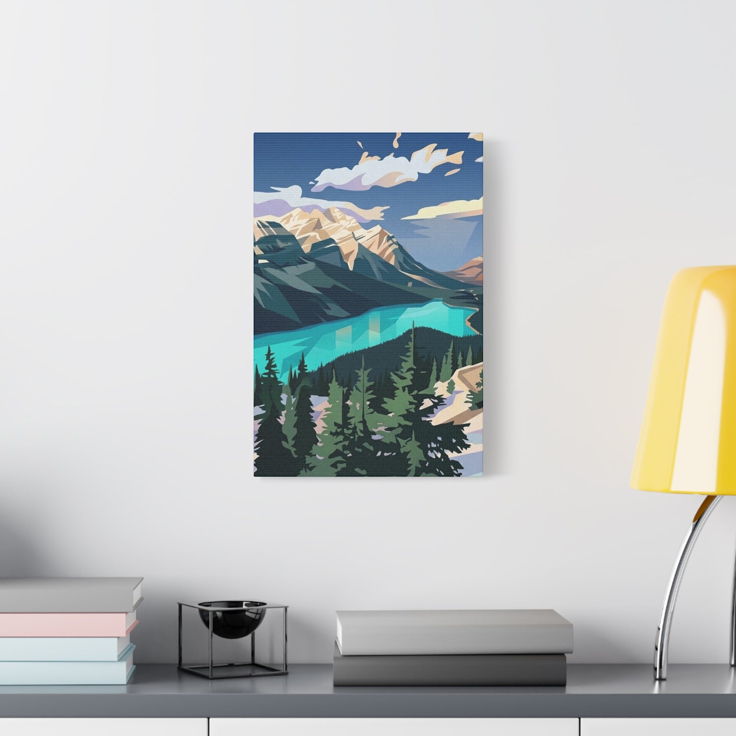 Peyto Lake Landscape Print - Premium Matte Canvas