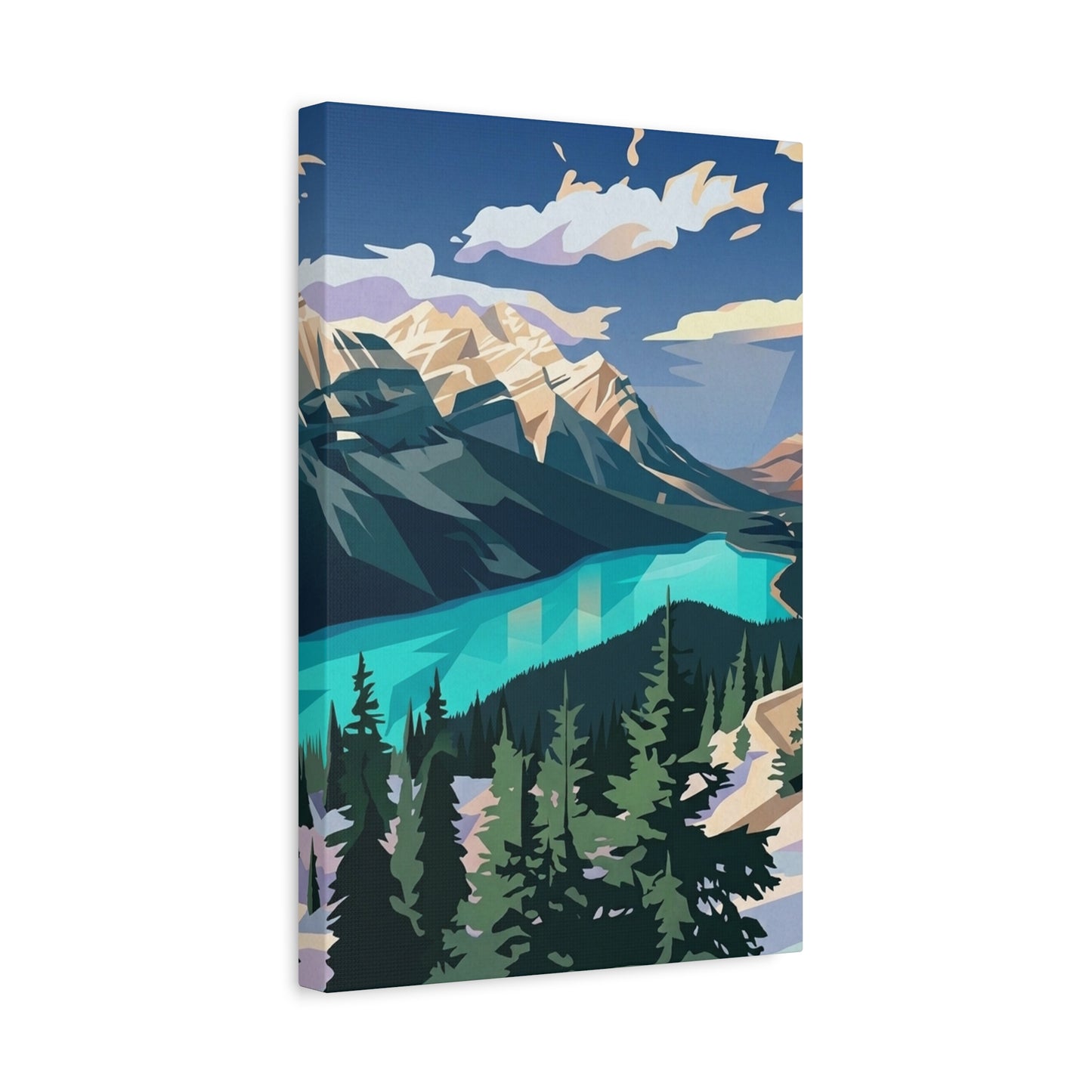 Peyto Lake Landscape Print - Premium Matte Canvas