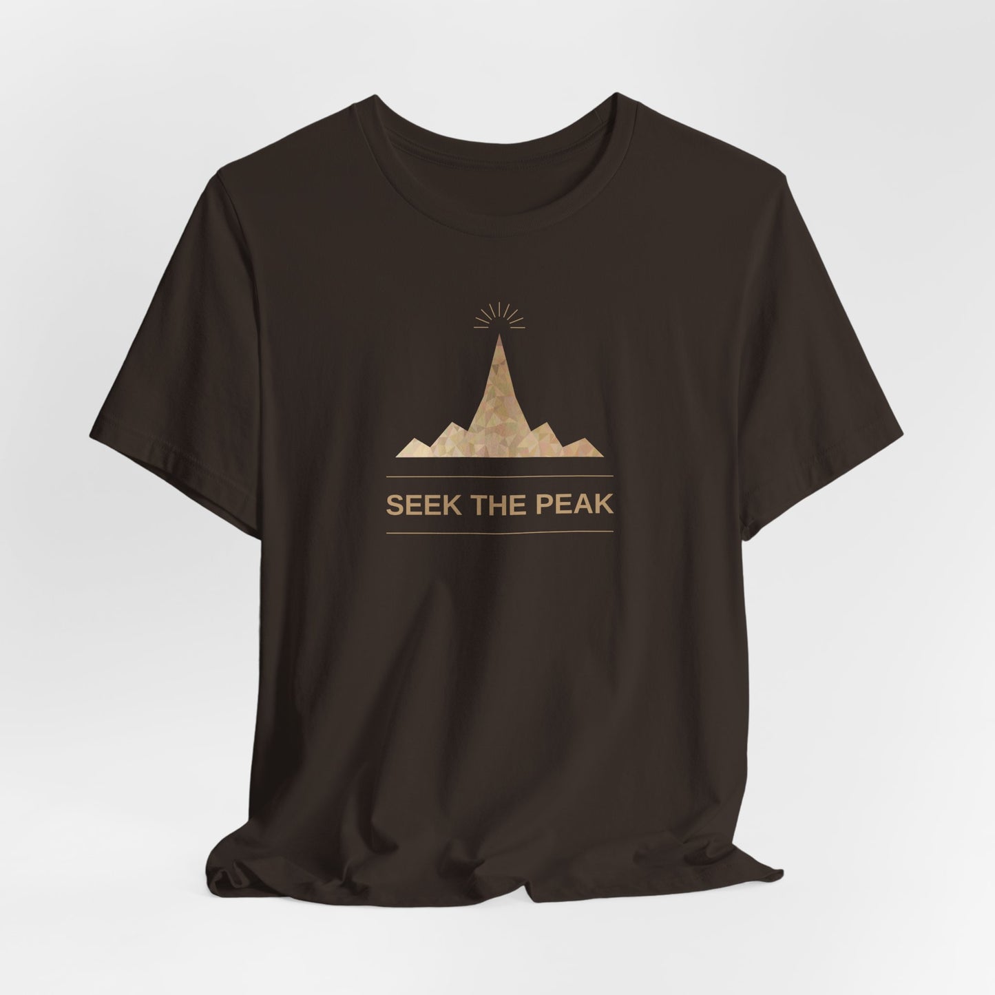 Seek The Peak T-Shirt — Mountain Adventure Graphic Tee