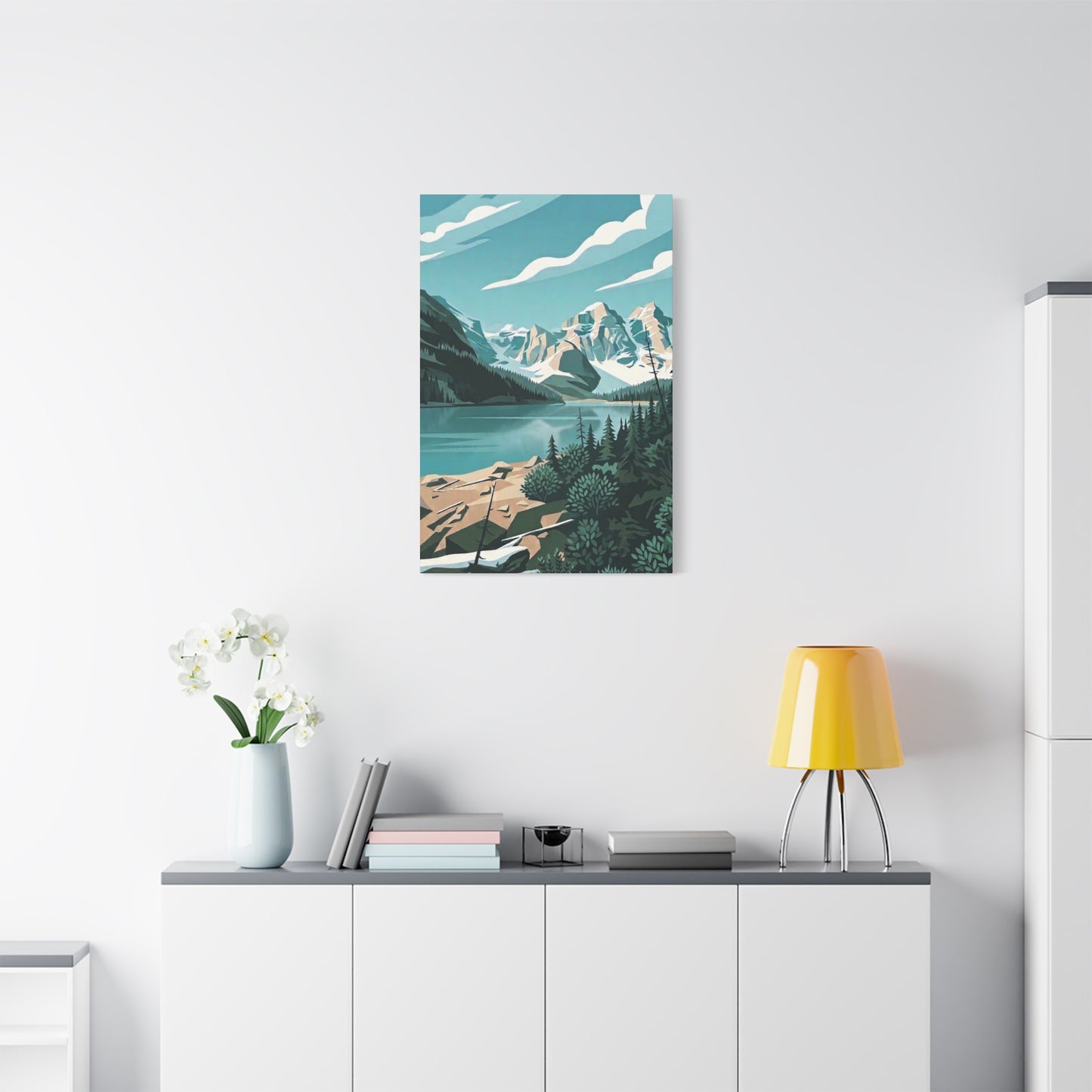 Moraine Lake Landscape Print - Premium Matte Canvas