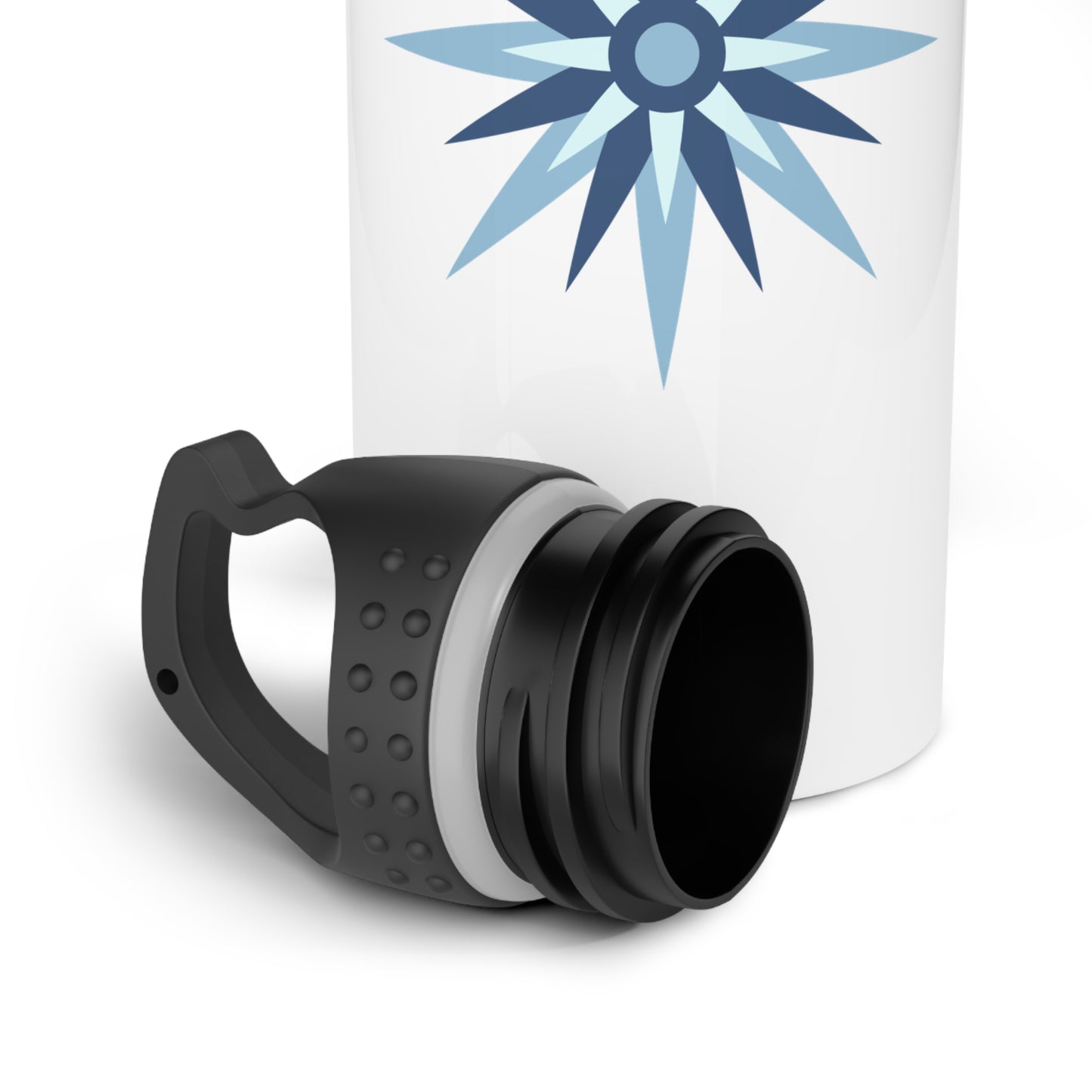 Nautical Blue Compass Rose Stainless Steel Water Bottle