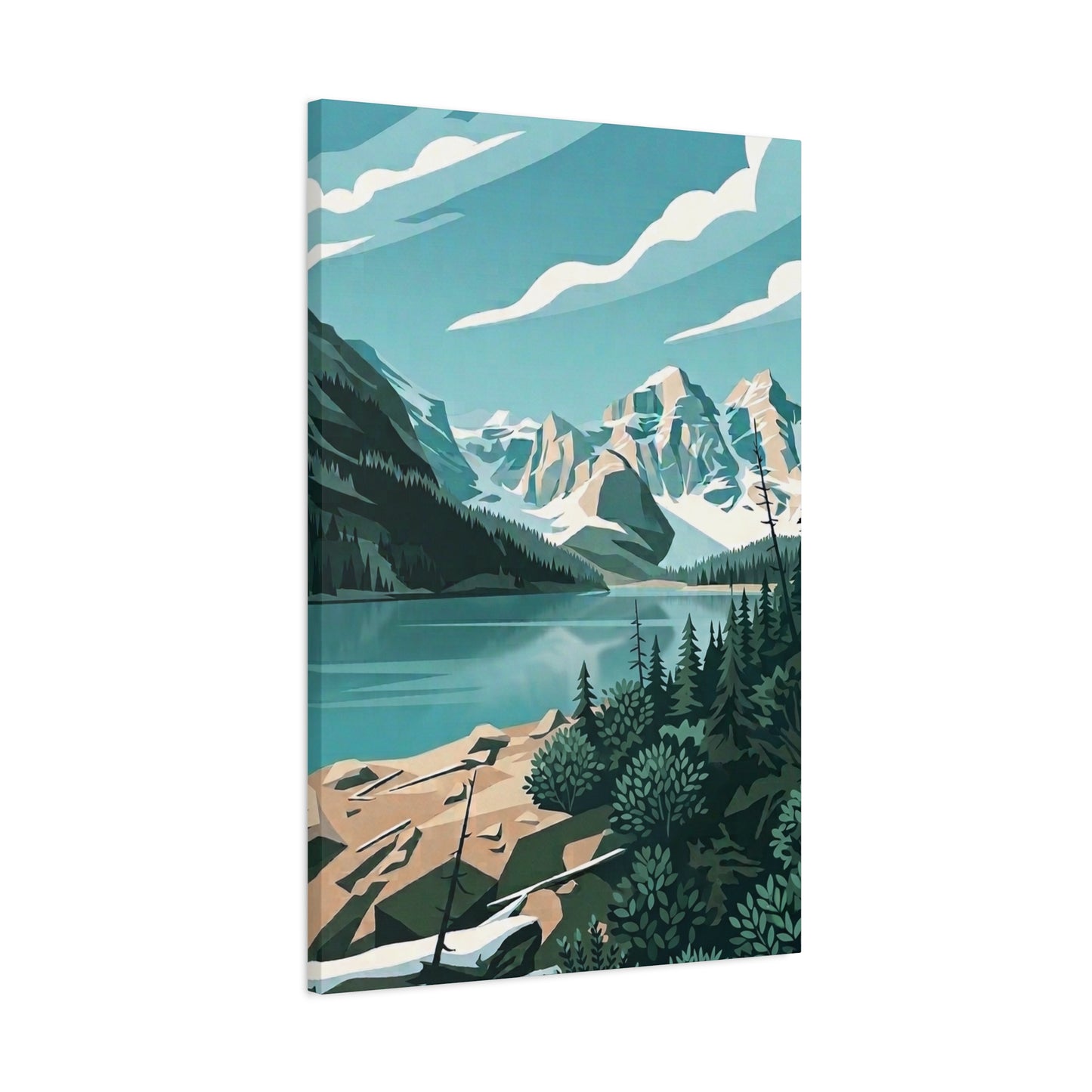 Moraine Lake Landscape Print - Premium Matte Canvas