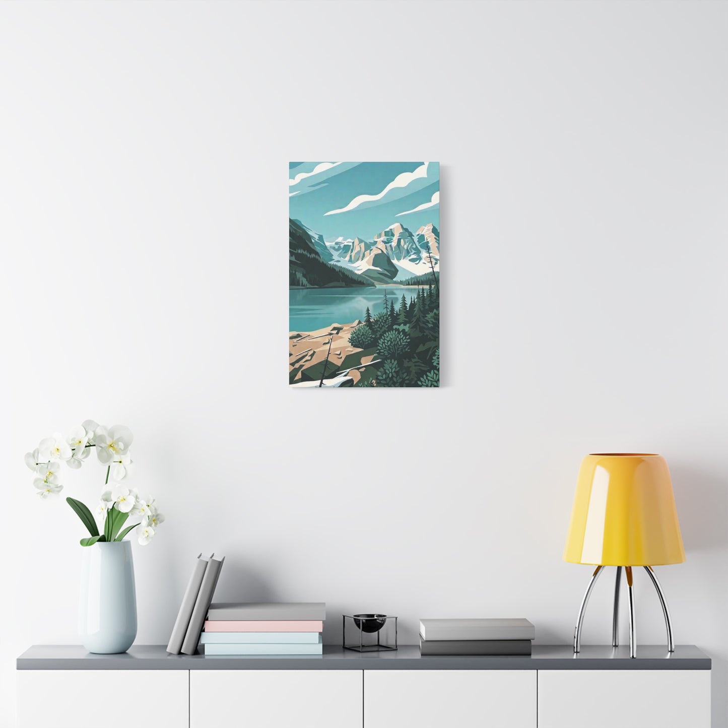 Moraine Lake Landscape Print - Premium Matte Canvas