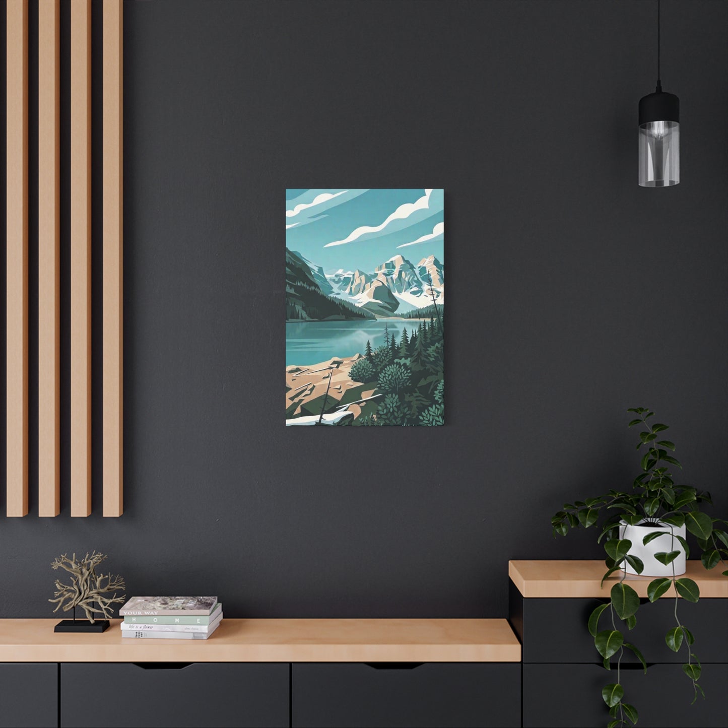 Moraine Lake Landscape Print - Premium Matte Canvas
