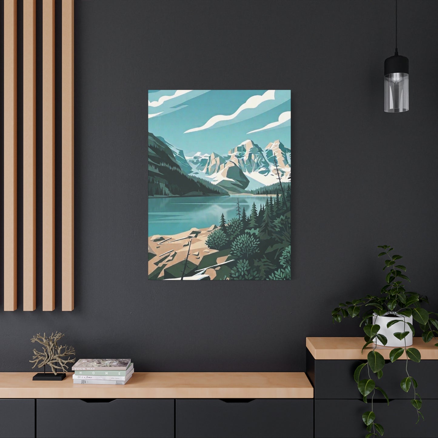 Moraine Lake Landscape Print - Premium Matte Canvas