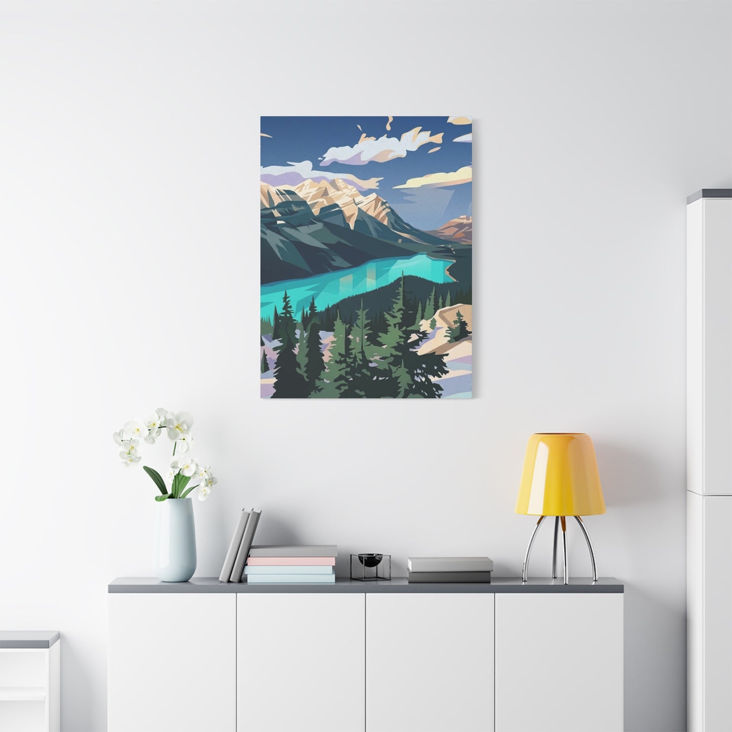 Peyto Lake Landscape Print - Premium Matte Canvas