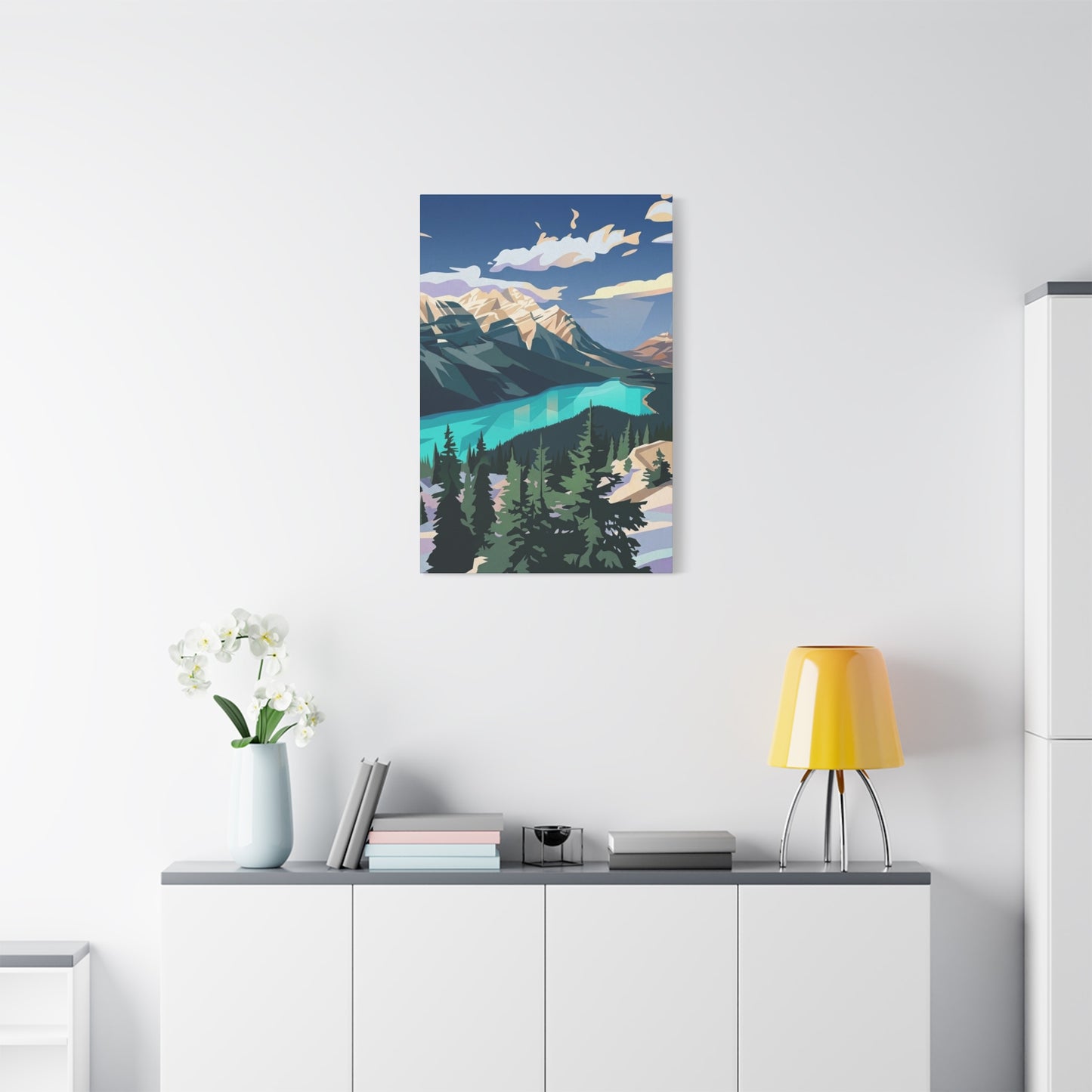 Peyto Lake Landscape Print - Premium Matte Canvas