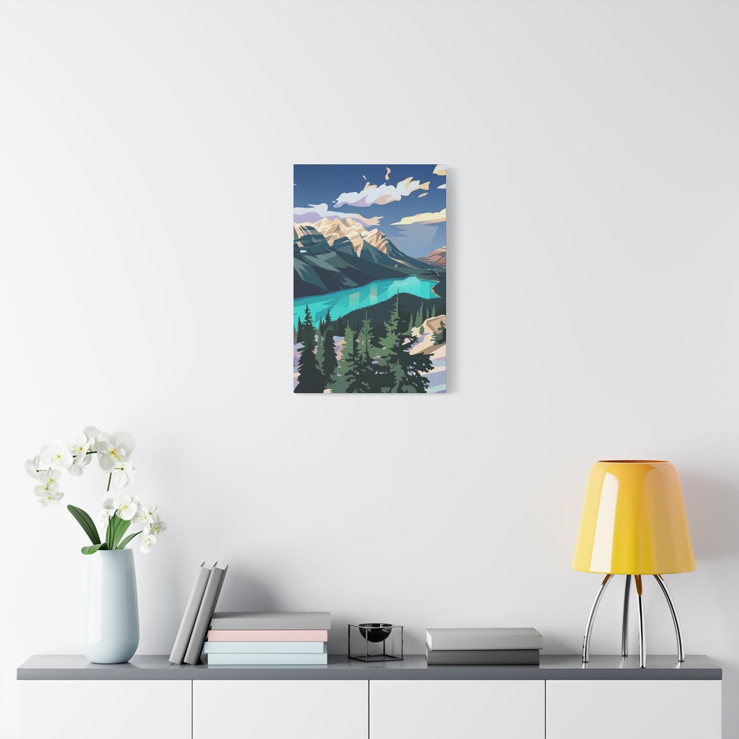 Peyto Lake Landscape Print - Premium Matte Canvas
