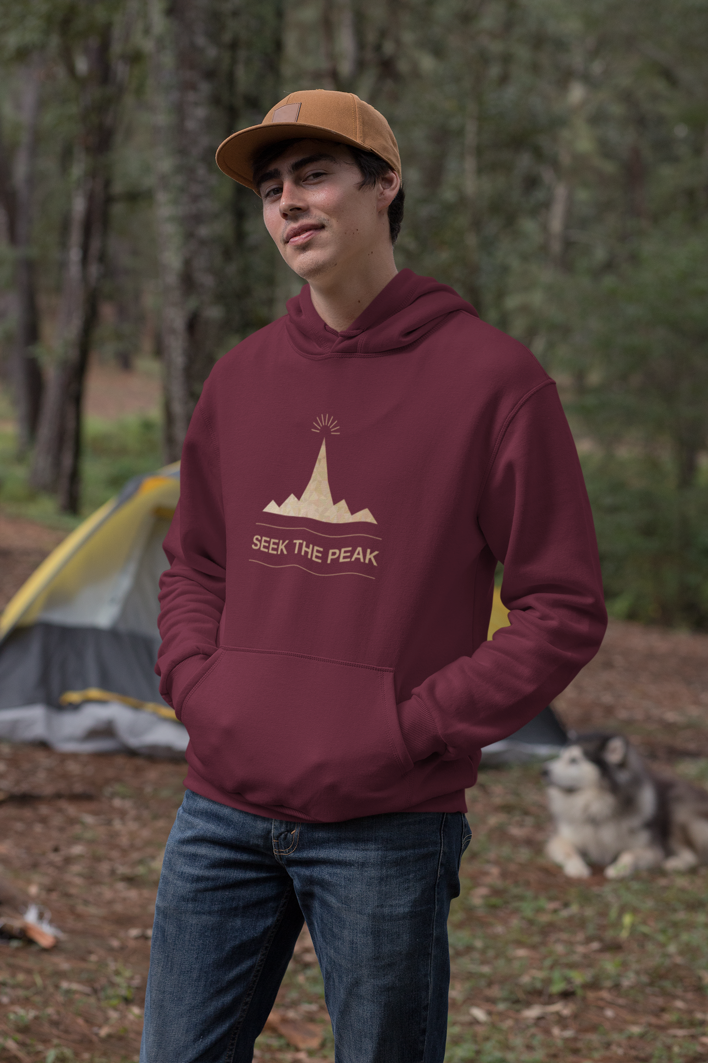 Seek The Peak Mountain Hoodie — Adventure Outdoor Graphic Hoodie
